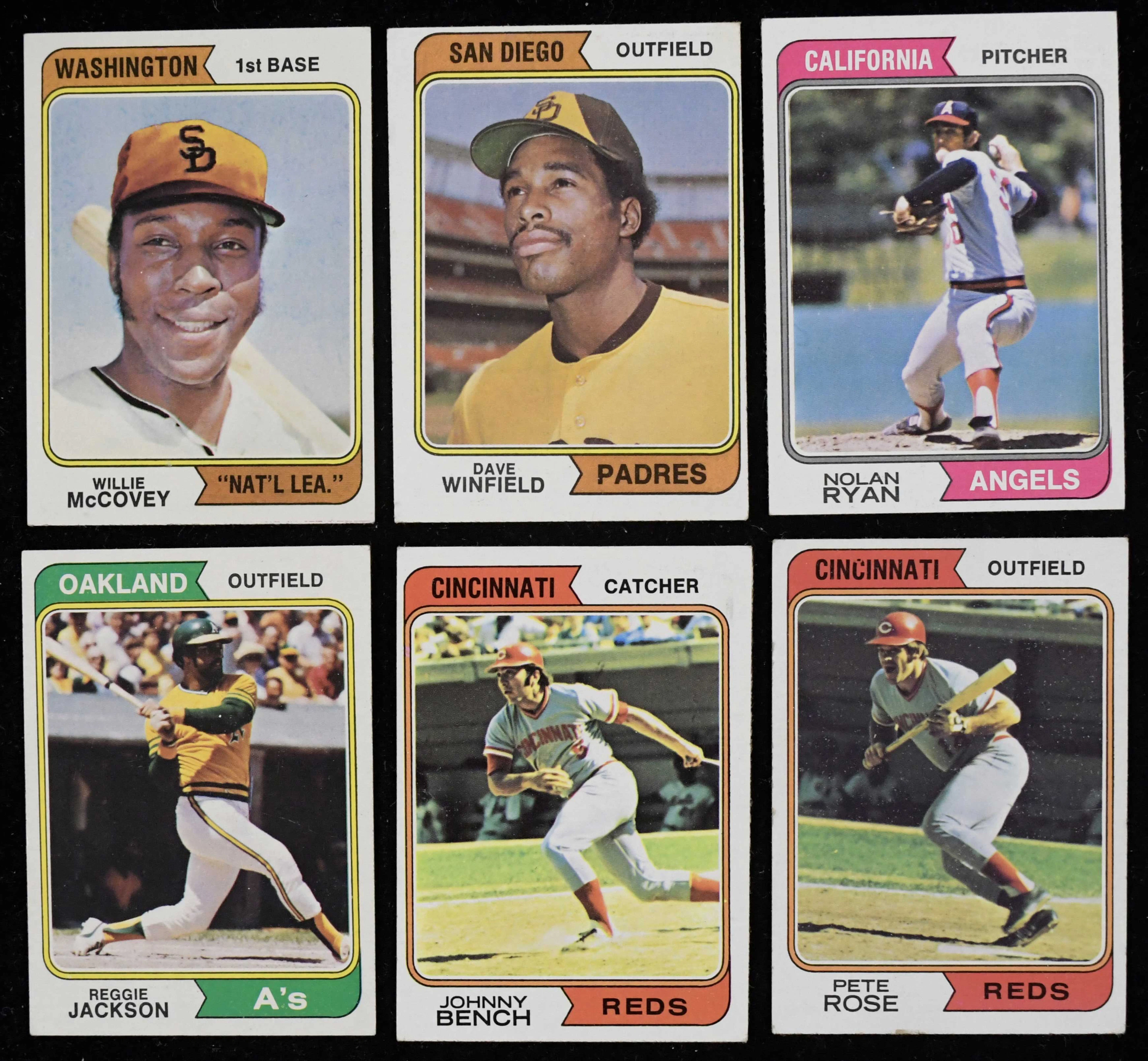 "Lot of (27) 1974 Topps stars and HOFers