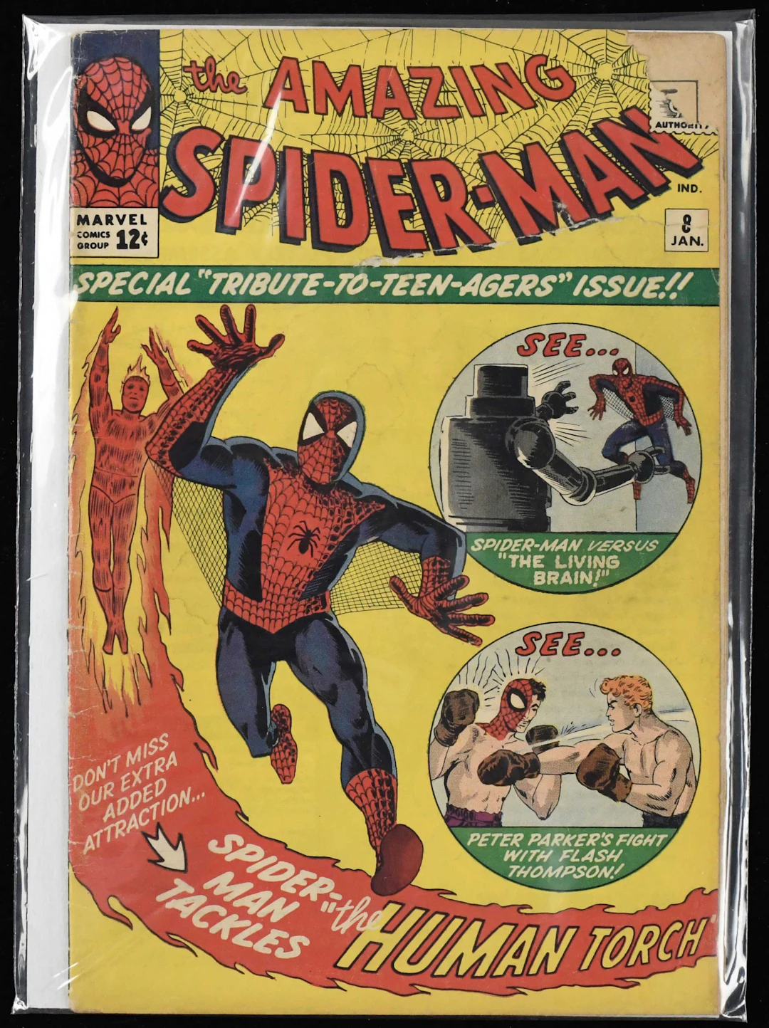 1964 The Amazing Spider-Man #8 comic book - The Living...