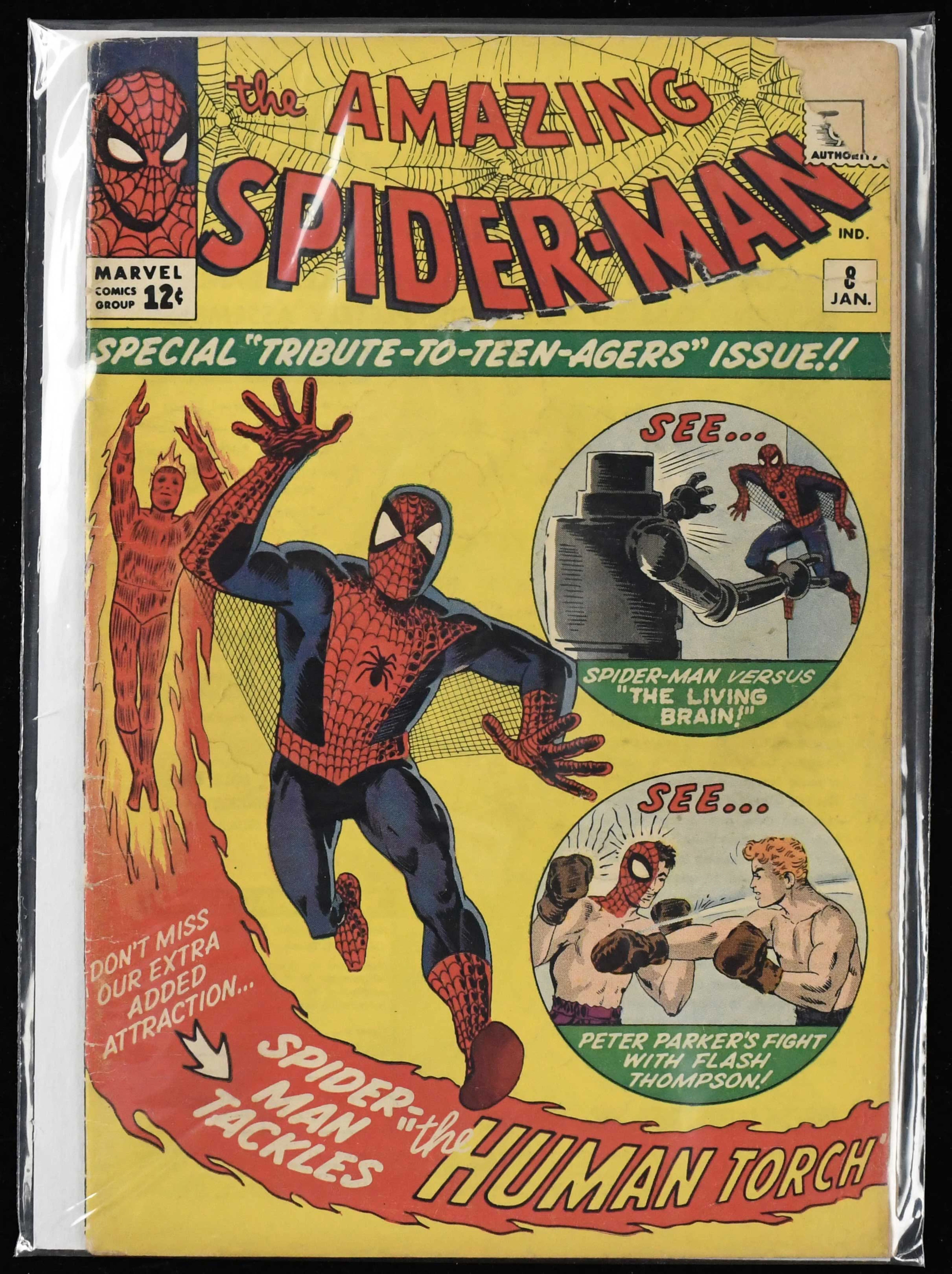 1964 The Amazing Spider-Man #8 comic book - The Living...