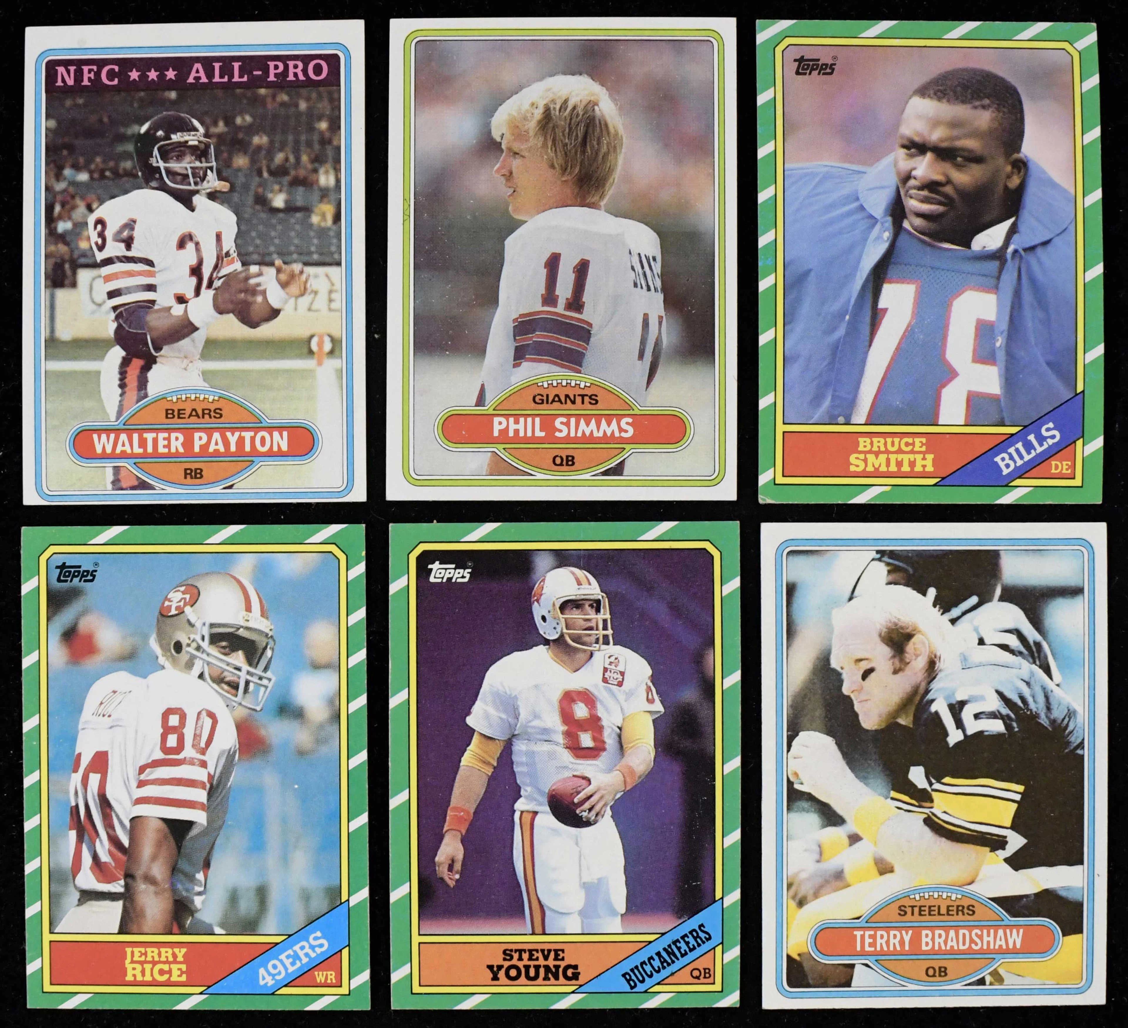 "1980 and 1986 Topps Football card sets (VG/EX-NM/MT)