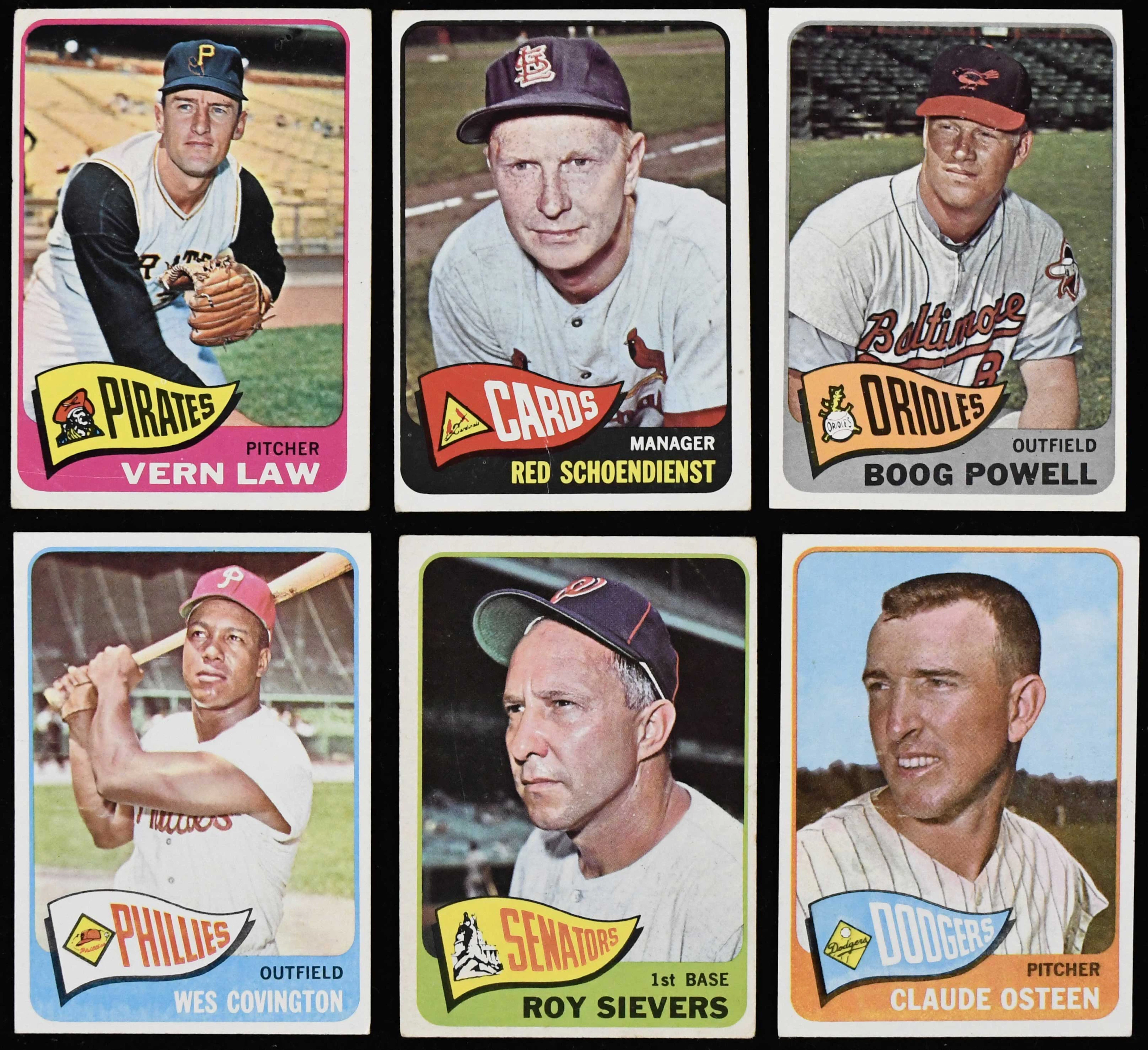 "Lot of (186) 1965 Topps Baseball high numbers (FR/GD-EX/MT)