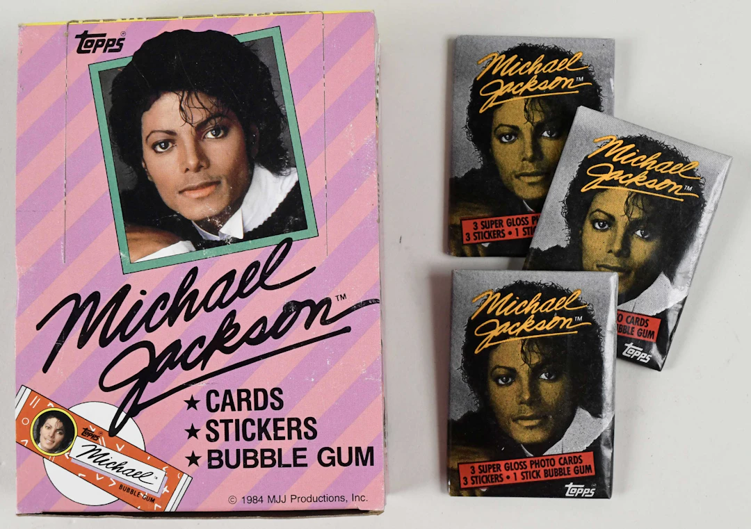 "1984 Topps Michael Jackson wax box (36 unopened packs; NM-NM/MT)