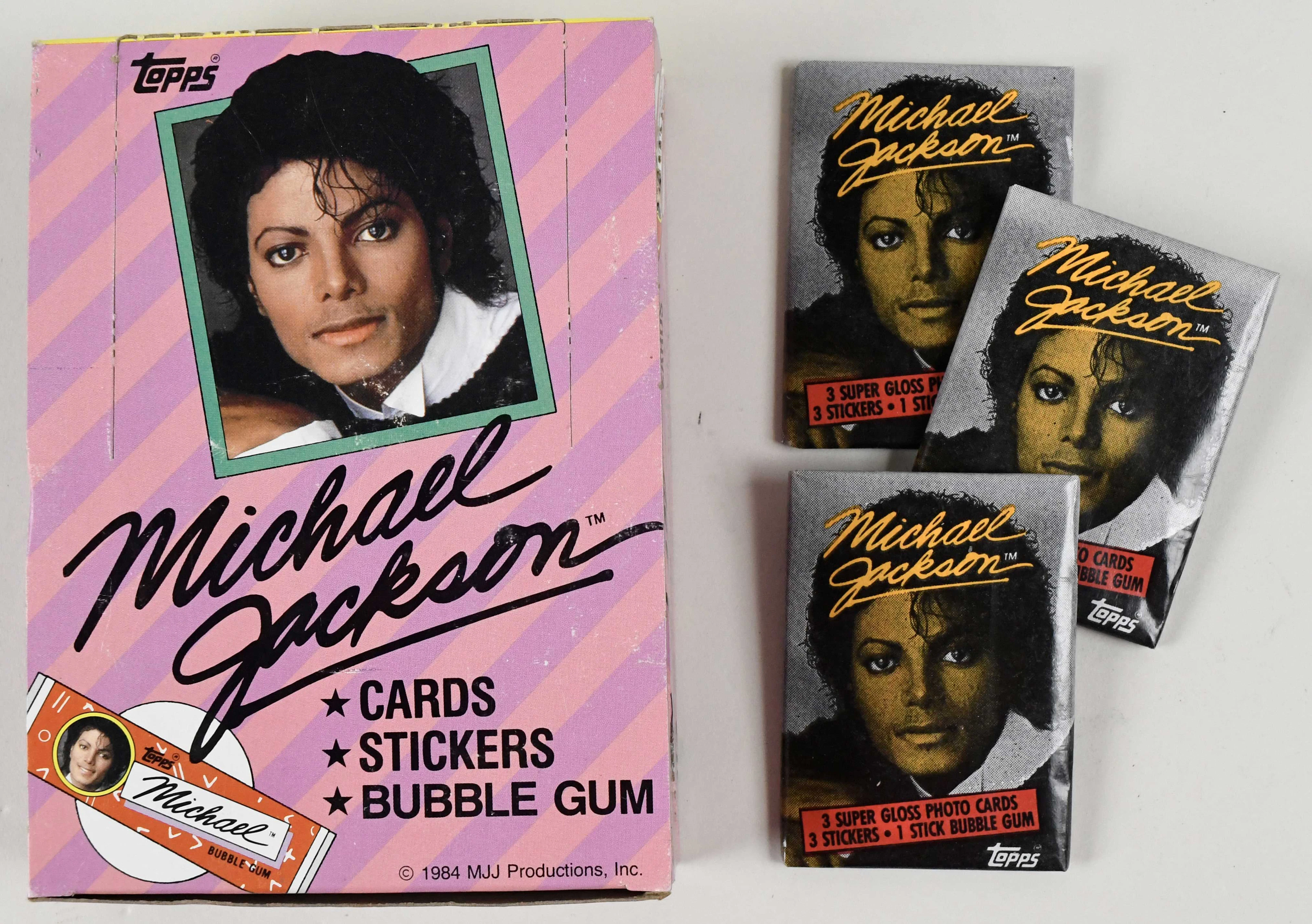 "1984 Topps Michael Jackson wax box (36 unopened packs; NM-NM/MT)