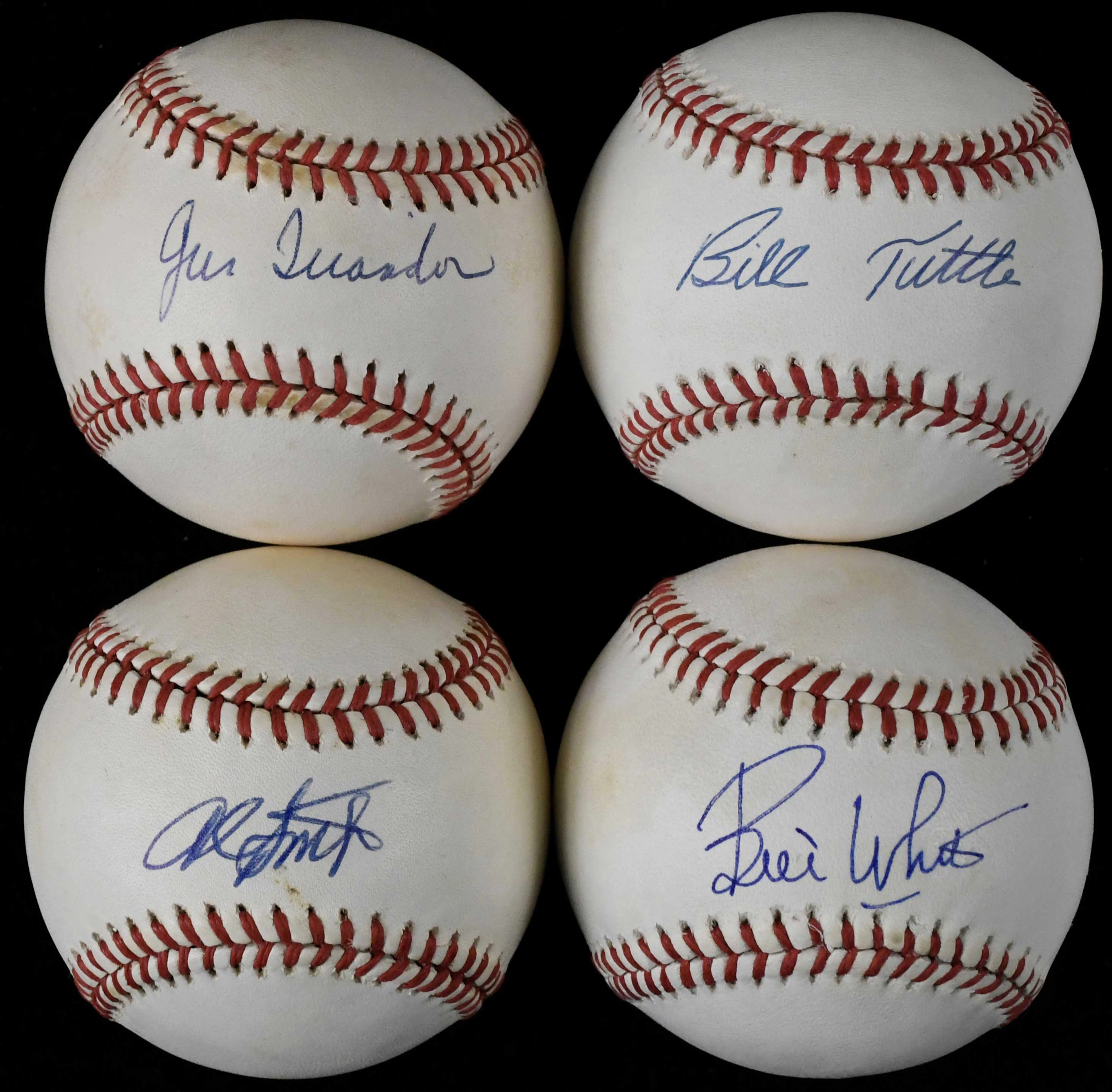 "Lot of (12) signed baseballs (VG/EX-NM)