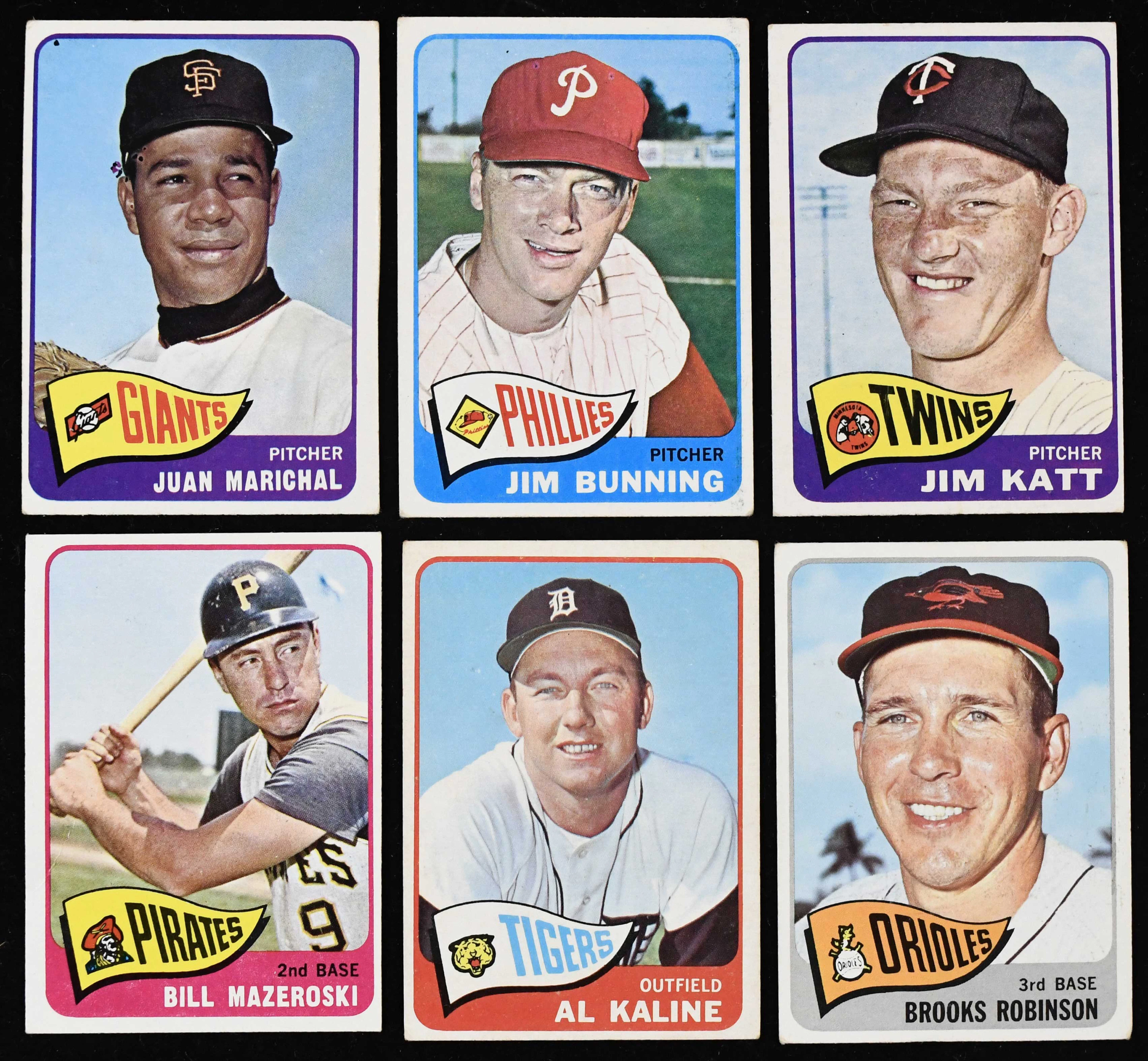 "Lot of (332) 1965 Topps Baseball cards (PR-EX/MT)