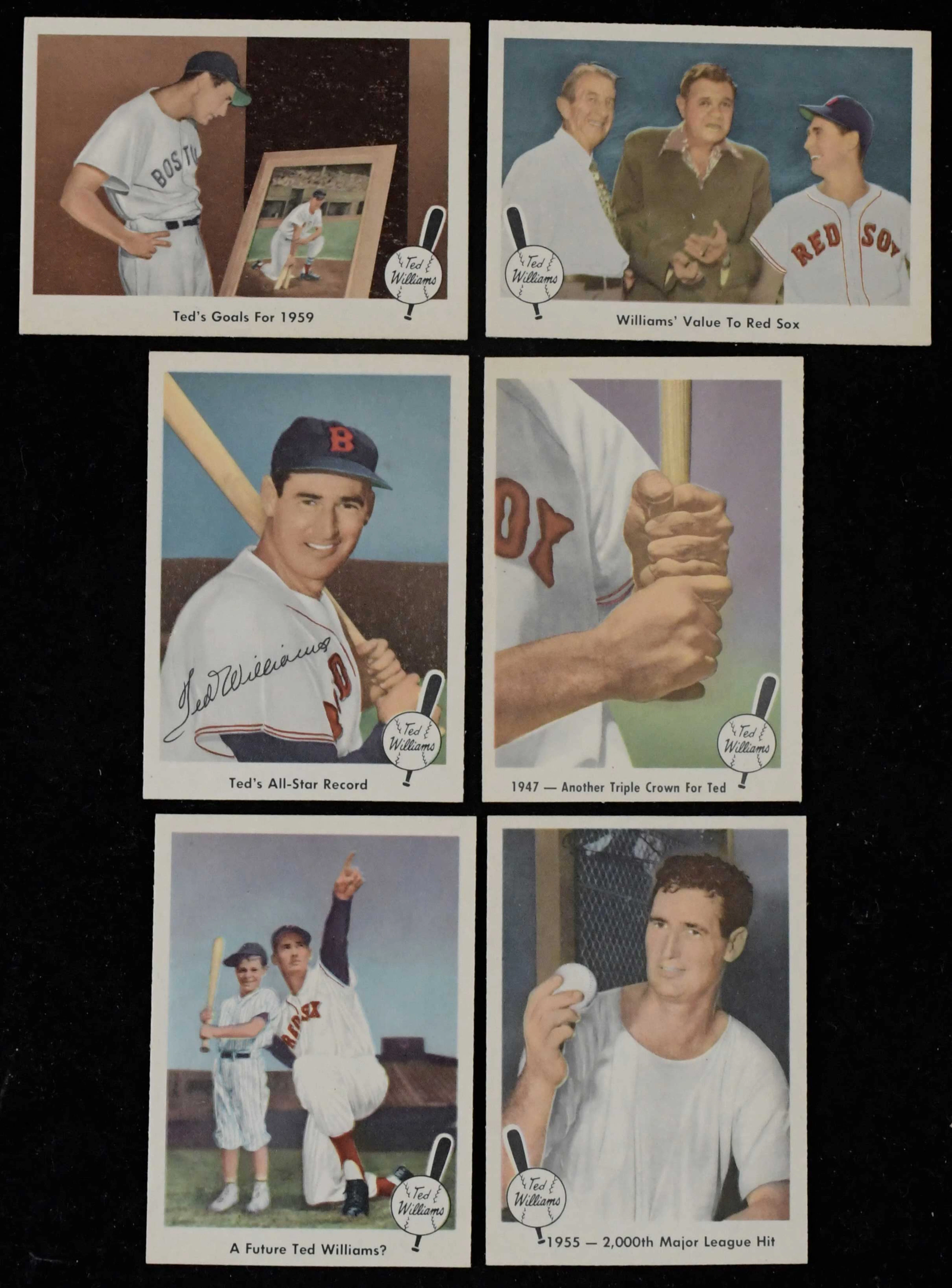 "High-grade 1959 Fleer Ted Williams partial set (52/80)...
