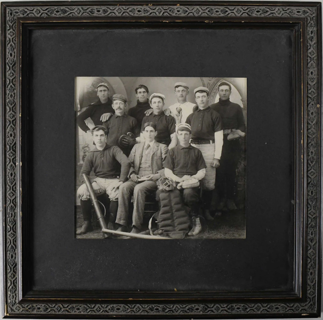 "Early baseball team photograph