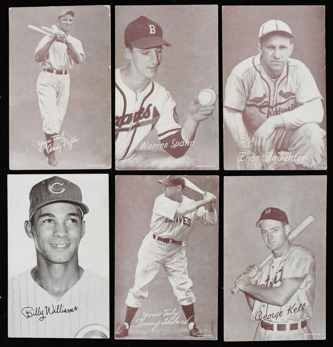 "Lot of (38) 1939-66 Exhibits with HOFers