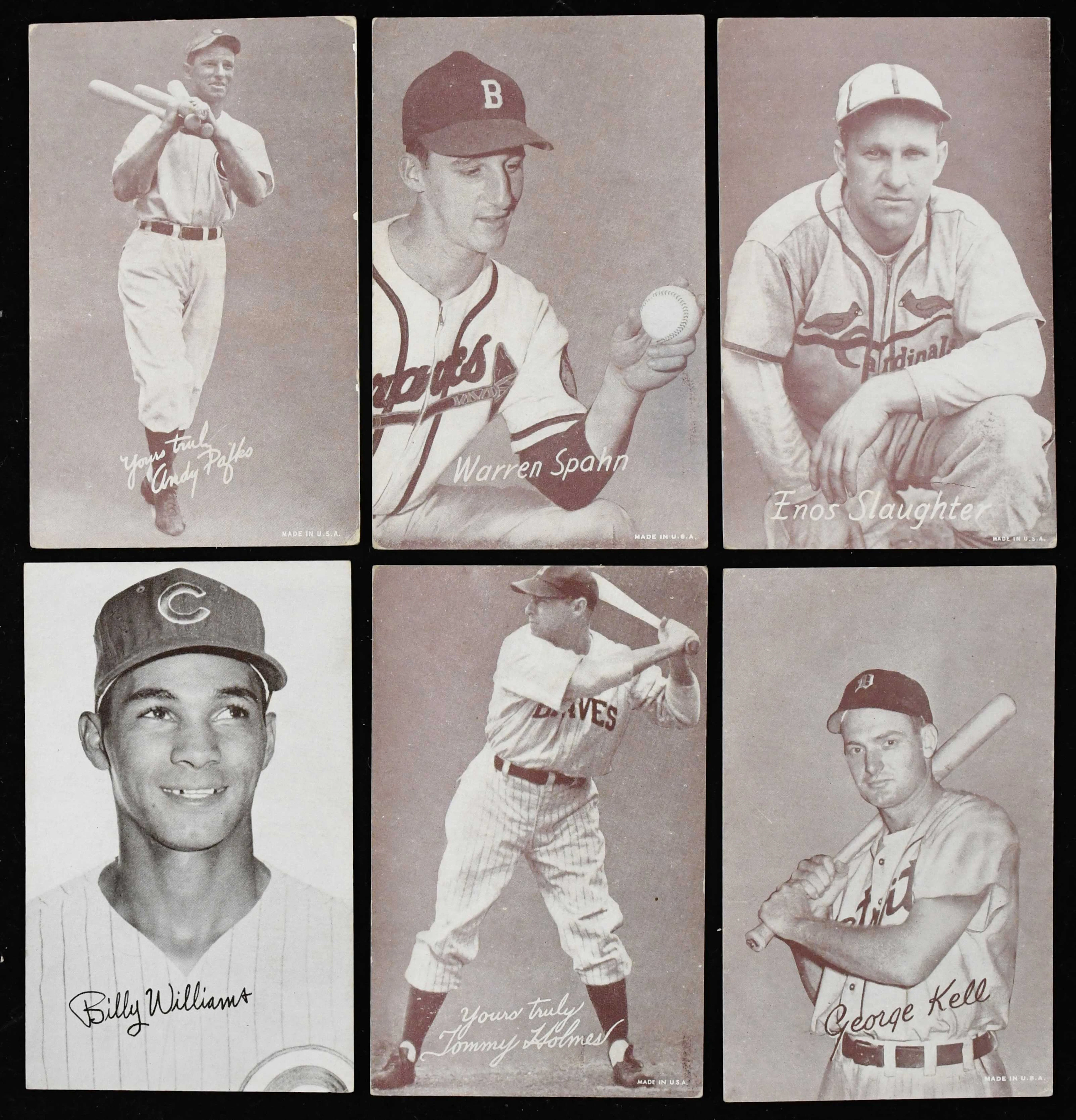 "Lot of (38) 1939-66 Exhibits with HOFers