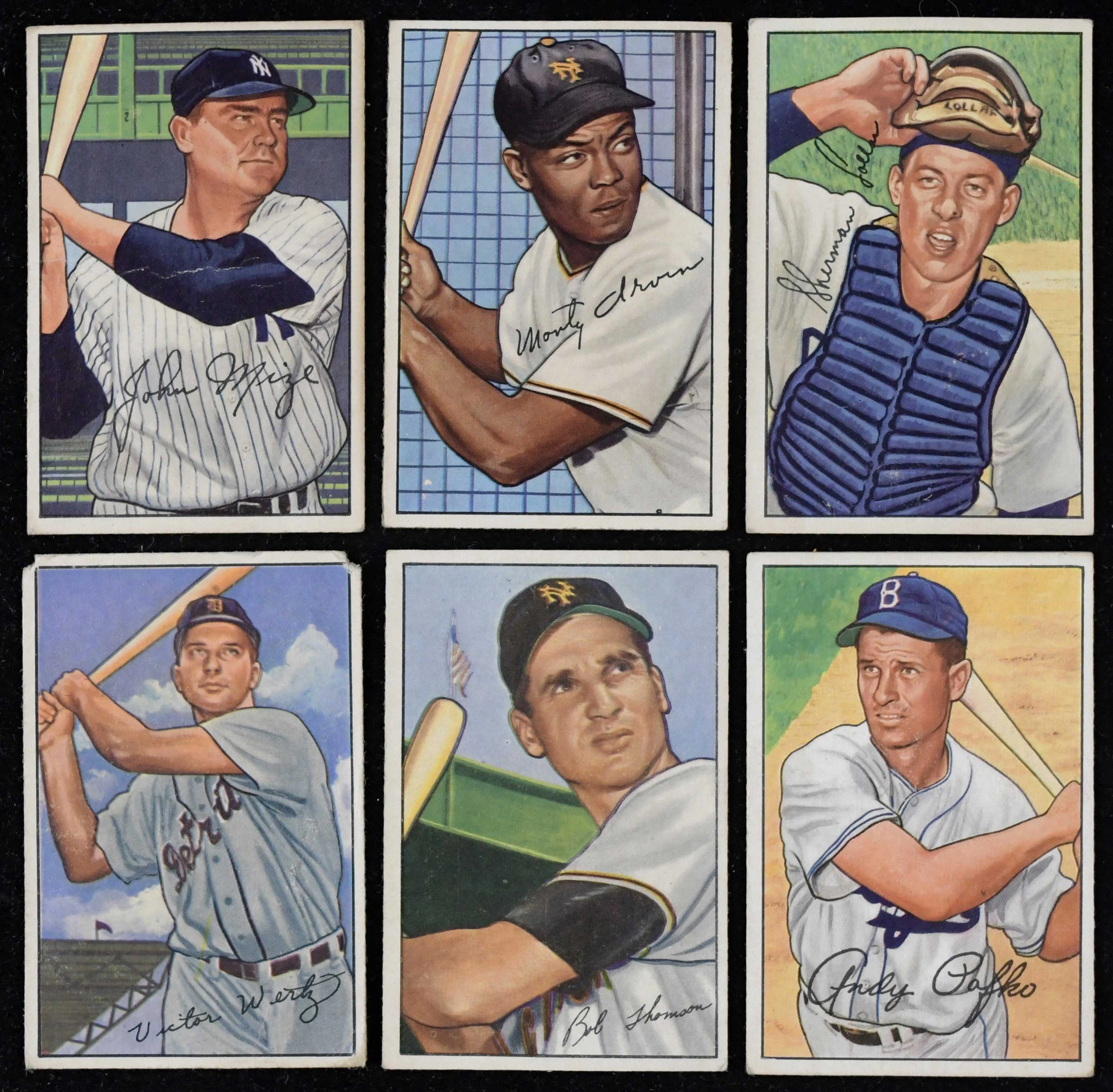 "Lot of (38) 1952 Bowman cards with minor stars (PR-VG/EX)