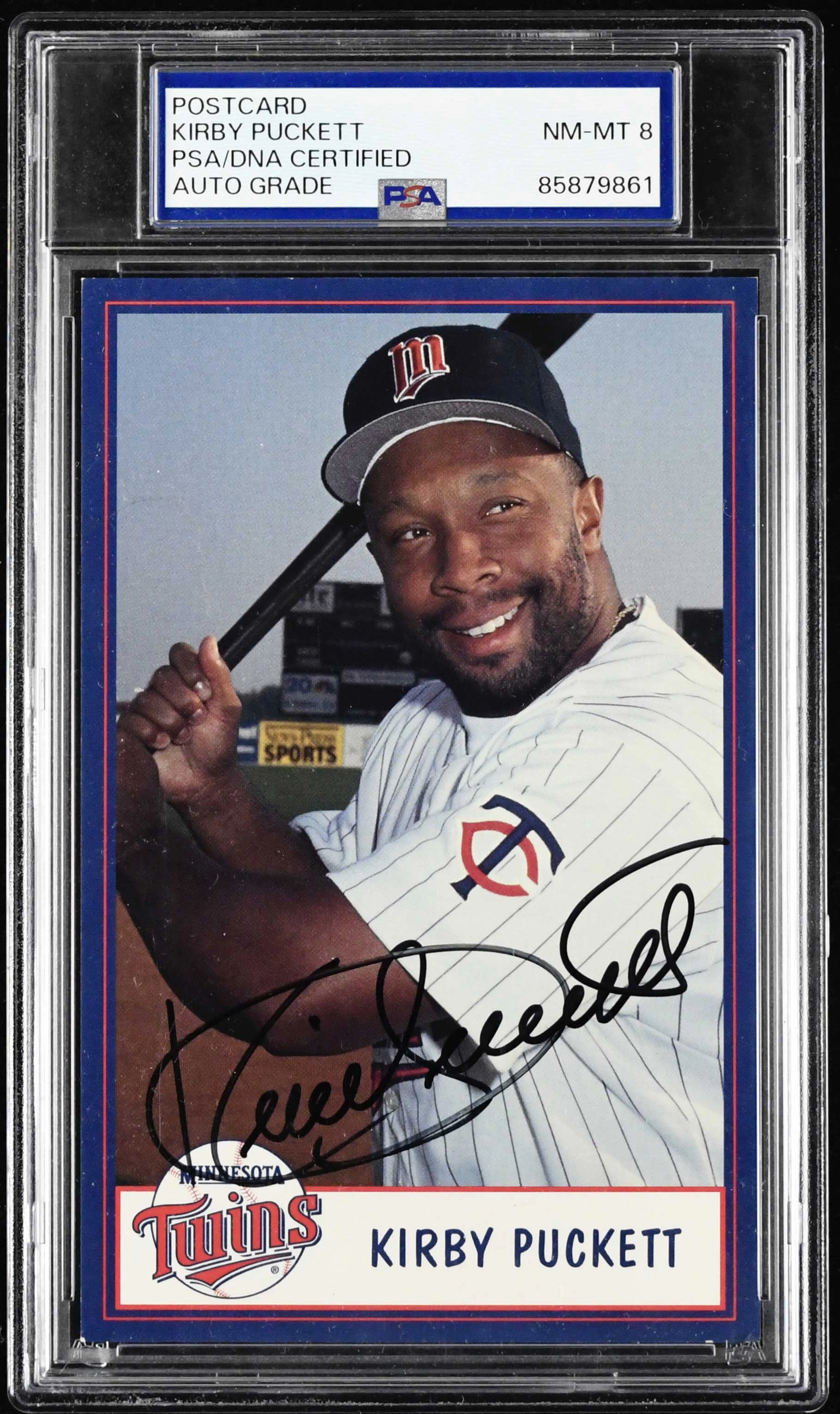 Kirby Puckett autographed Minnesota Twins team issued...