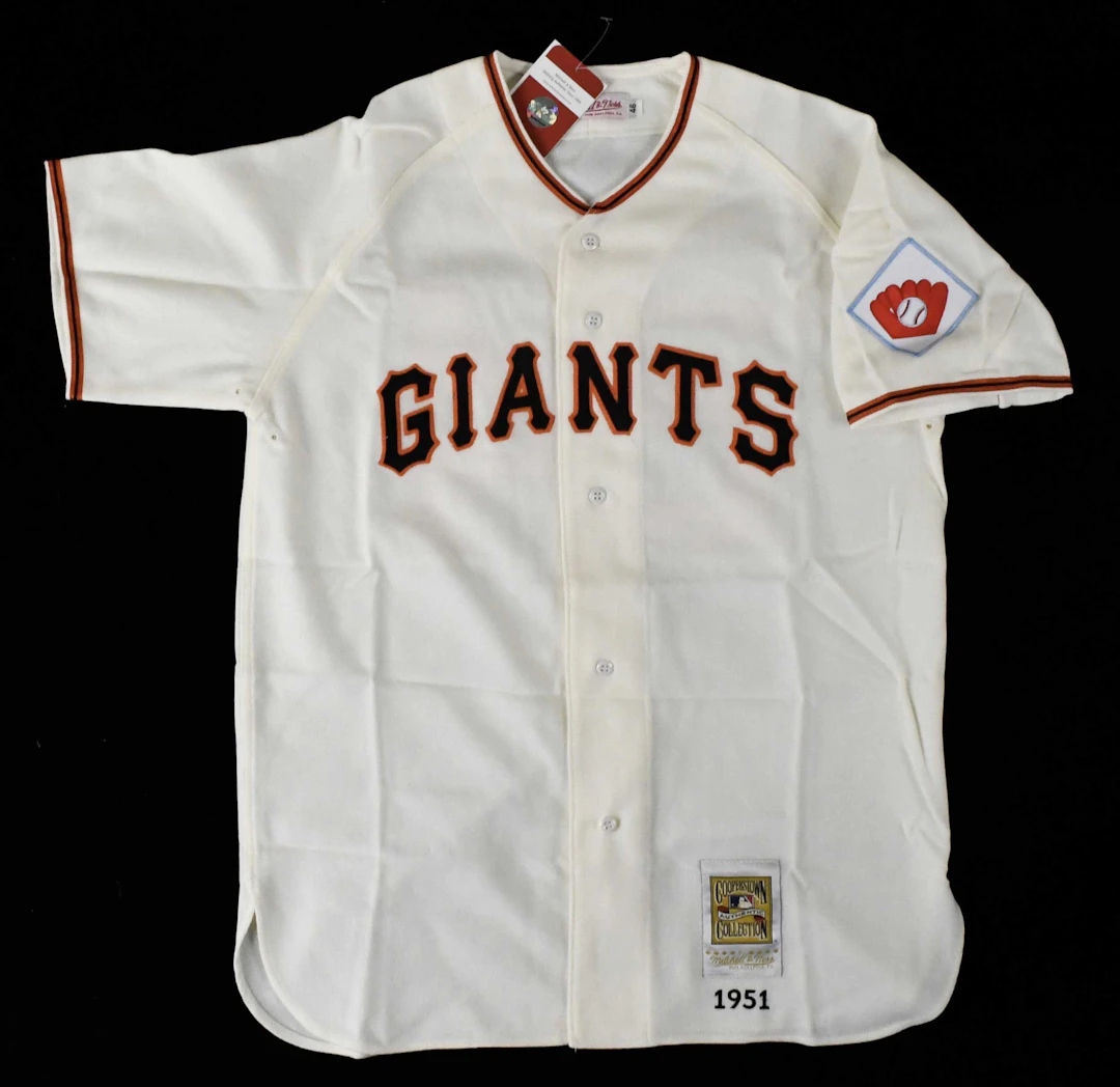 Willie Mays 1951 style throwback jersey by Mitchell...