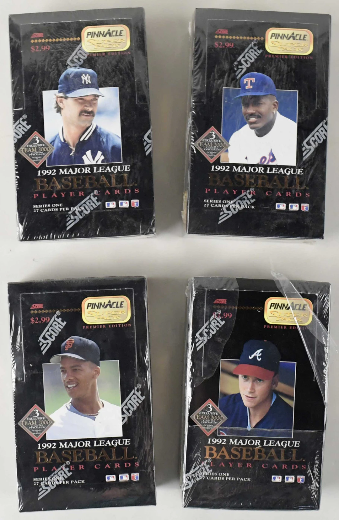 "Lot of (6) 1992 Pinnacle Series 1 hobby boxes