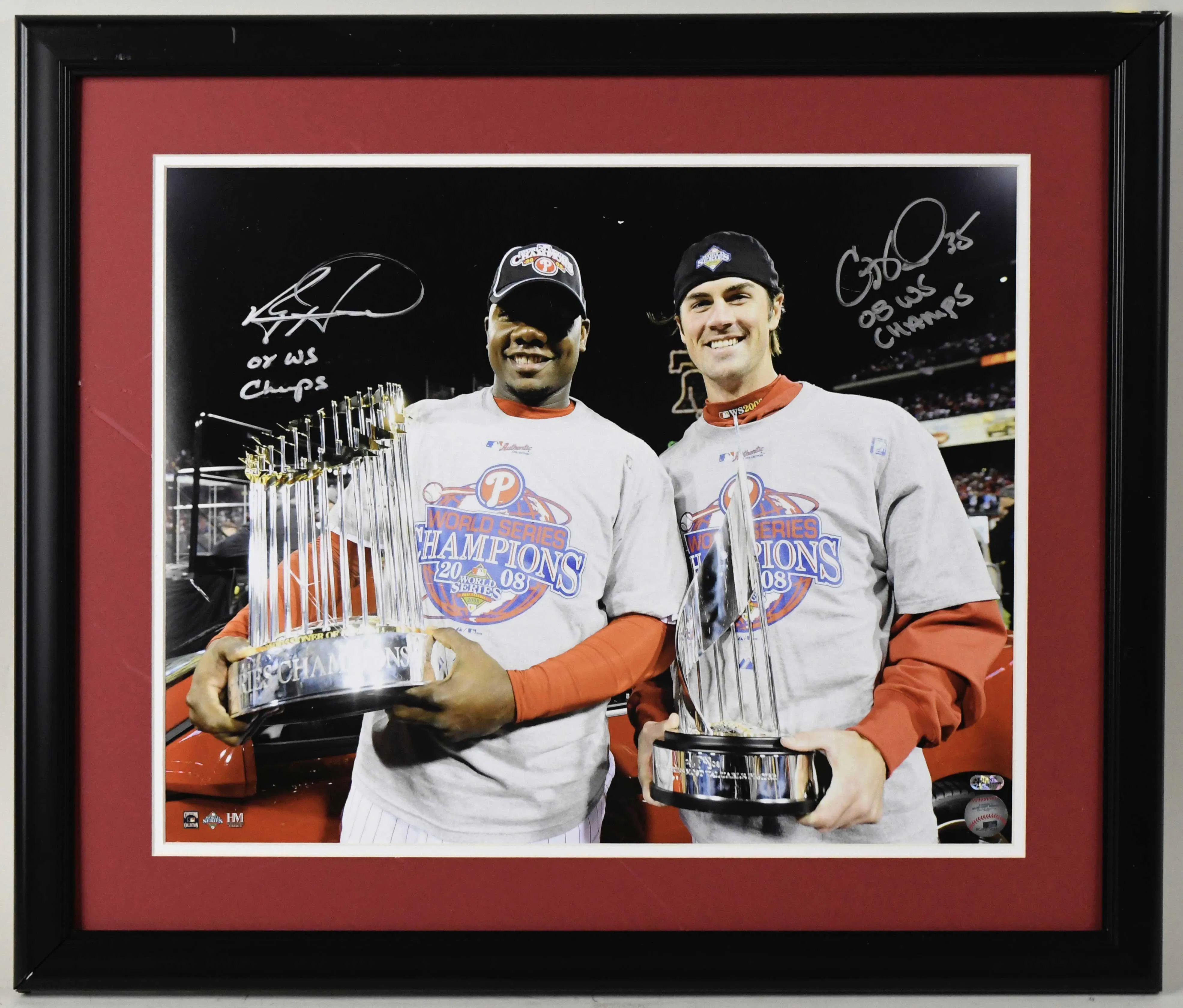 "Ryan Howard & Cole Hamels dual-signed & inscribed...