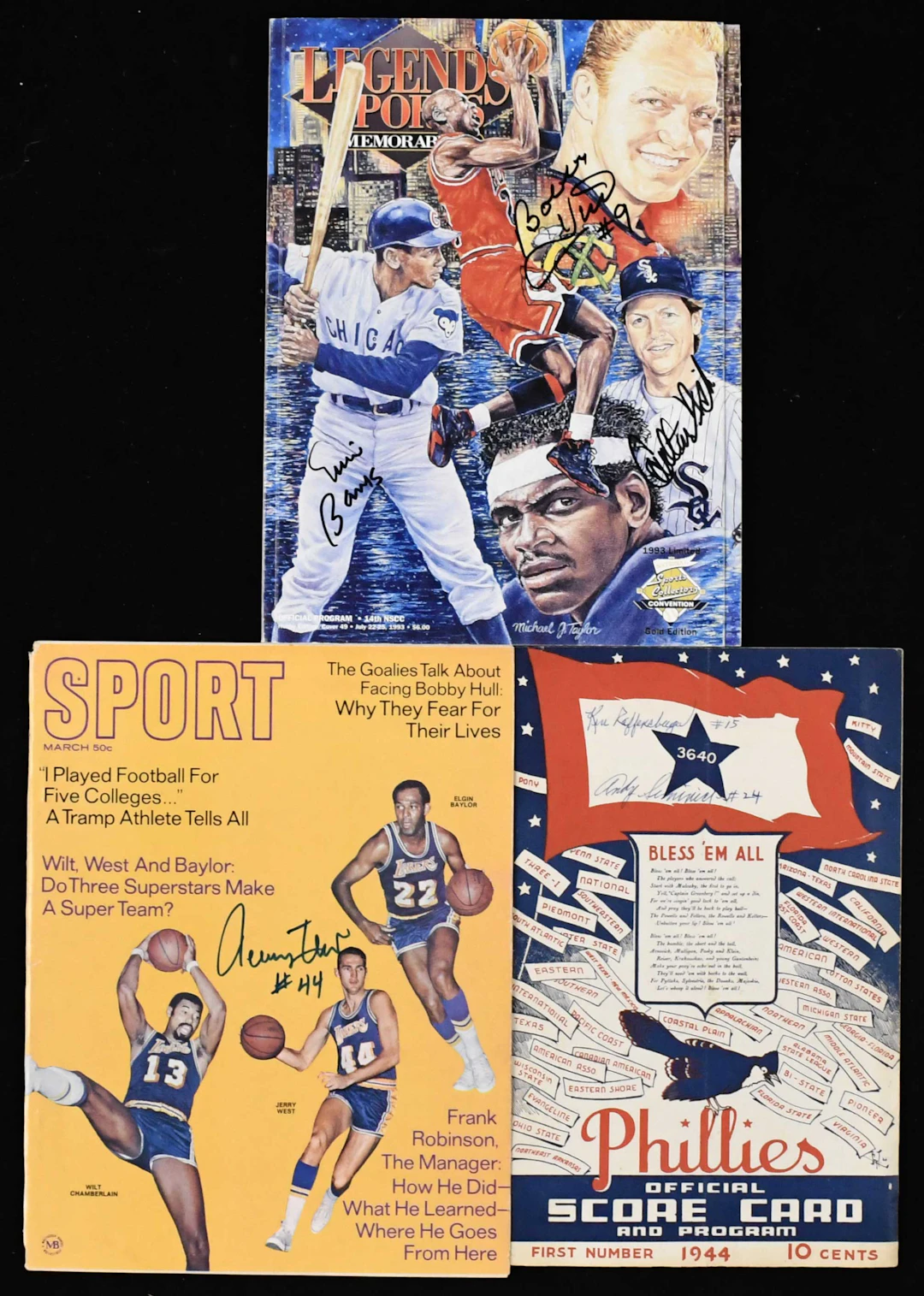 "Lot of (7) signed publications
