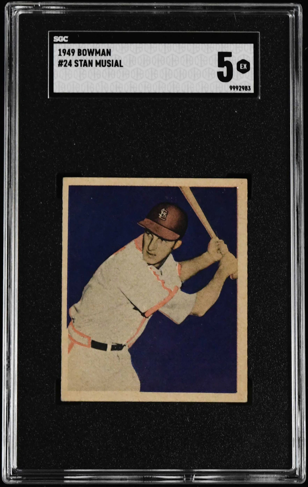 "1949 Bowman #24 Stan Musial (SGC 5 EX)