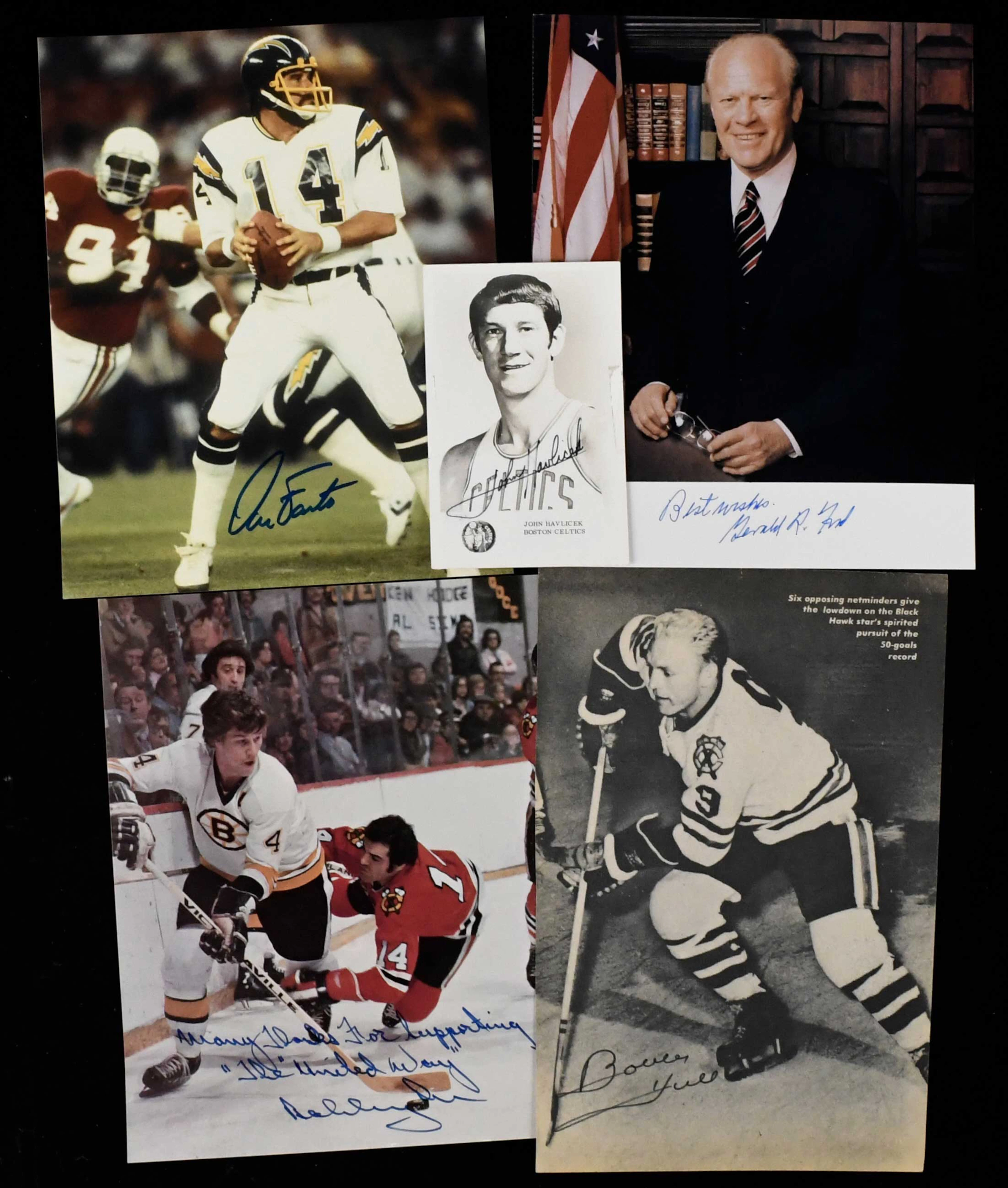 "Multi-sport and nonsport lot of (14) signed items