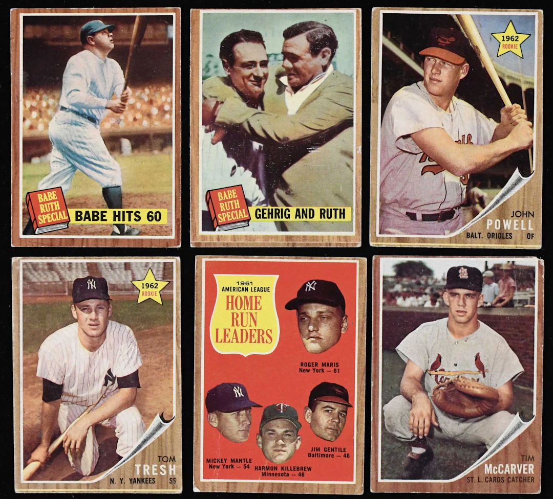 "1962 Topps lot of (299) cards with stars