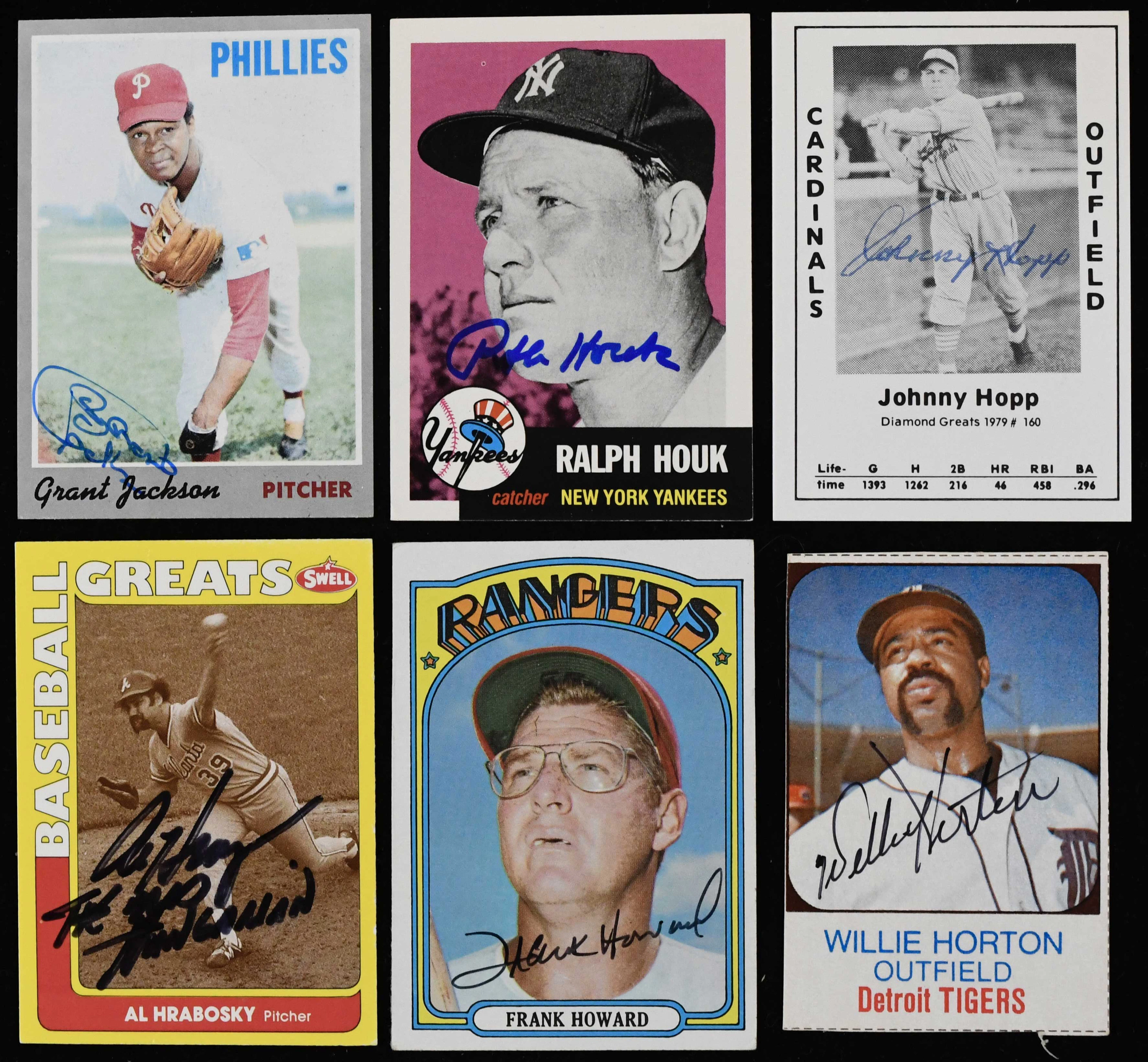 "Lot of (109) signed baseball cards from 1957 into the 1990s (GD-NM/MT)
