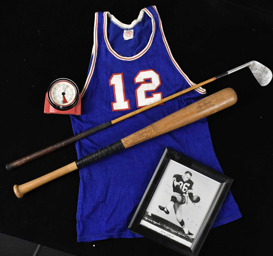 "Lot of assorted sports memorabilia and equipment