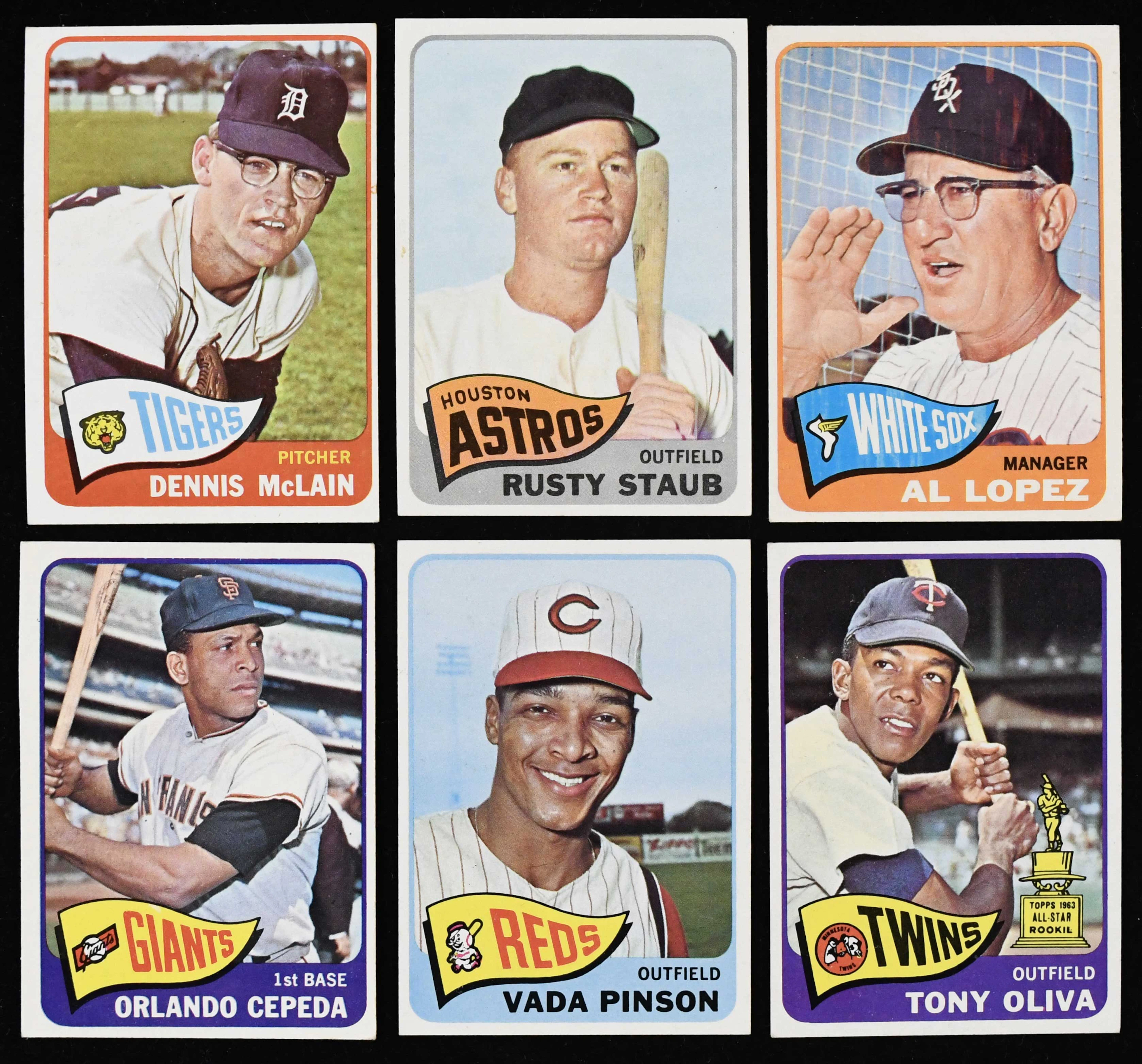 "Lot of (360) 1965 Topps Baseball cards (PR-EX/MT)