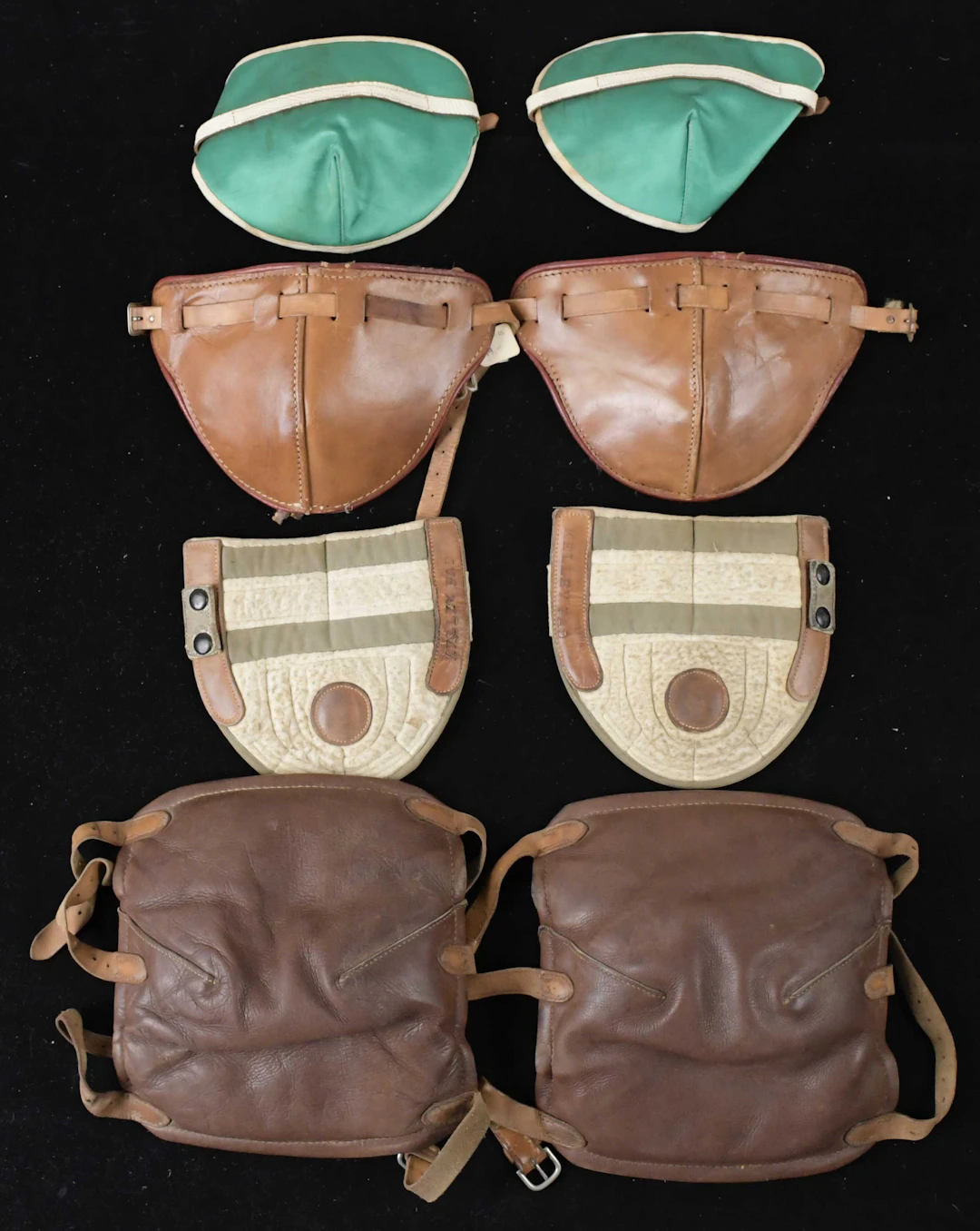 "Lot of (25) pairs of vintage knee pads