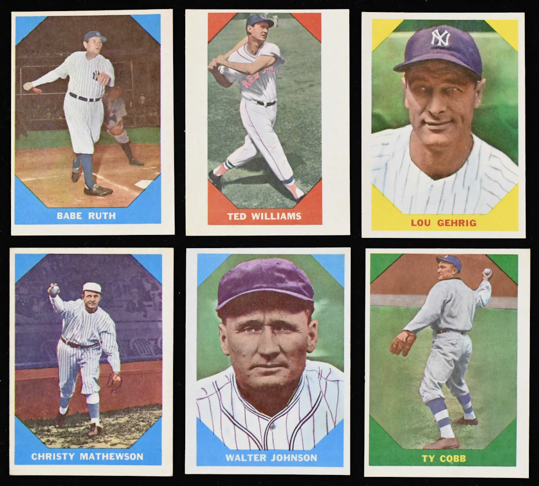 "Clean 1960 Fleer Greats near complete set (79) with Ruth