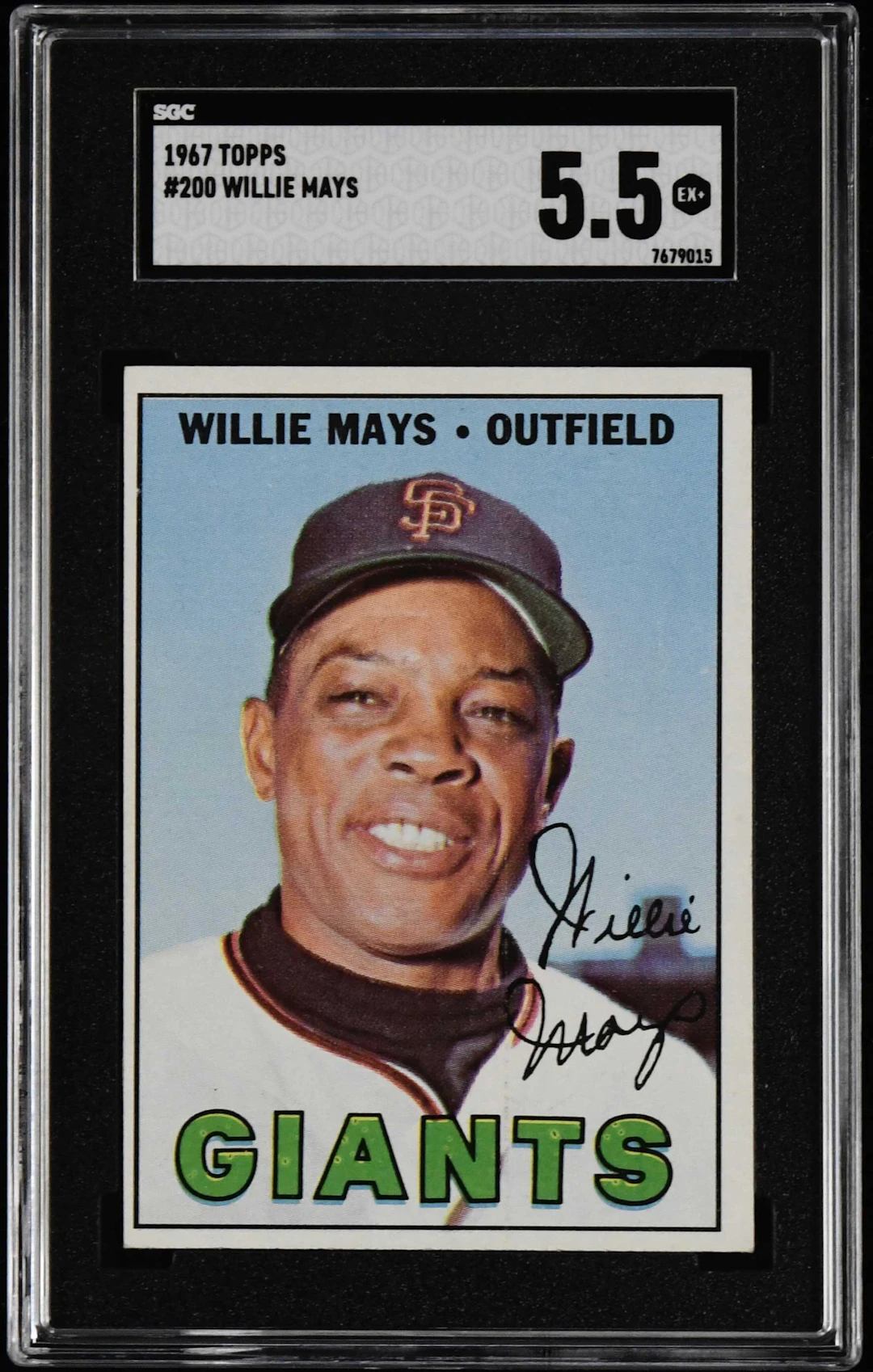 "1967 Topps #200 Willie Mays (SGC 5.5 EX+)