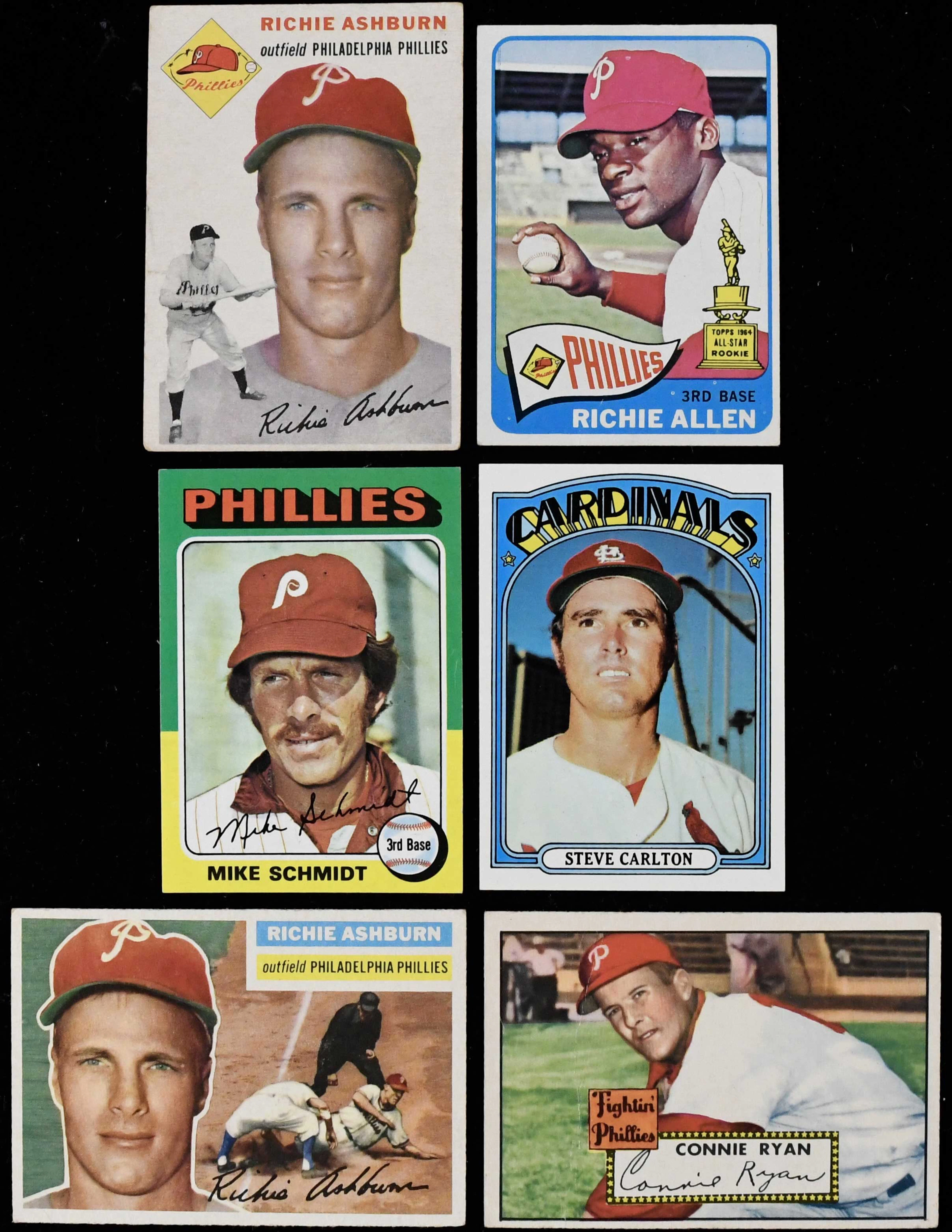 "Lot of (44) 1952-1978 Topps Philadelphia Phillies cards