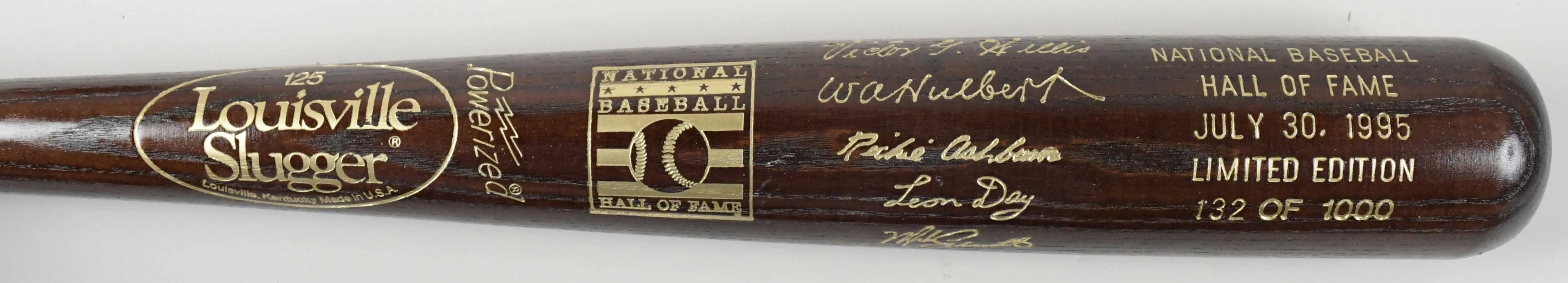 "Richie Ashburn signed limited edition 1995 HOF Induction baseball bat (NM)