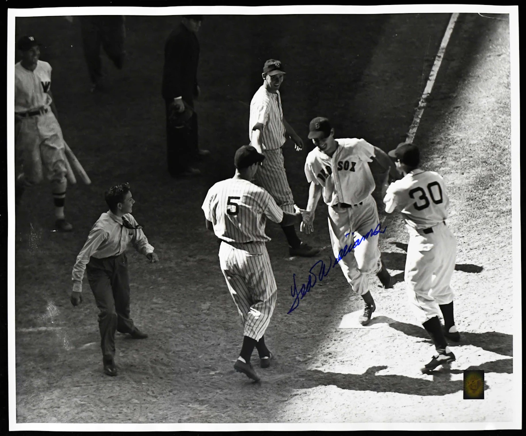 "Ted Williams signed 20""x24"" photograph - Green Diamond (EX/MT)