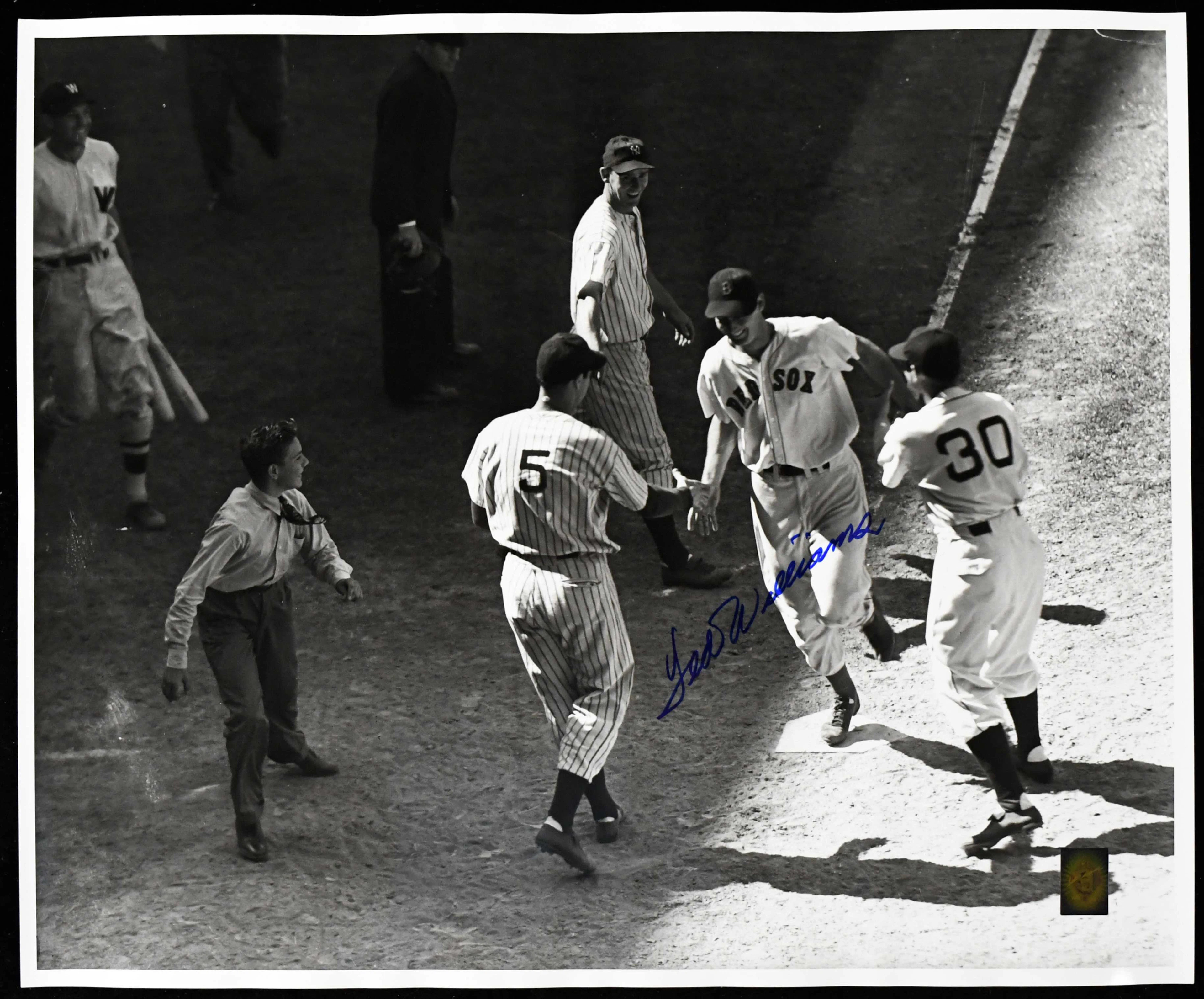 "Ted Williams signed 20""x24"" photograph - Green Diamond (EX/MT)