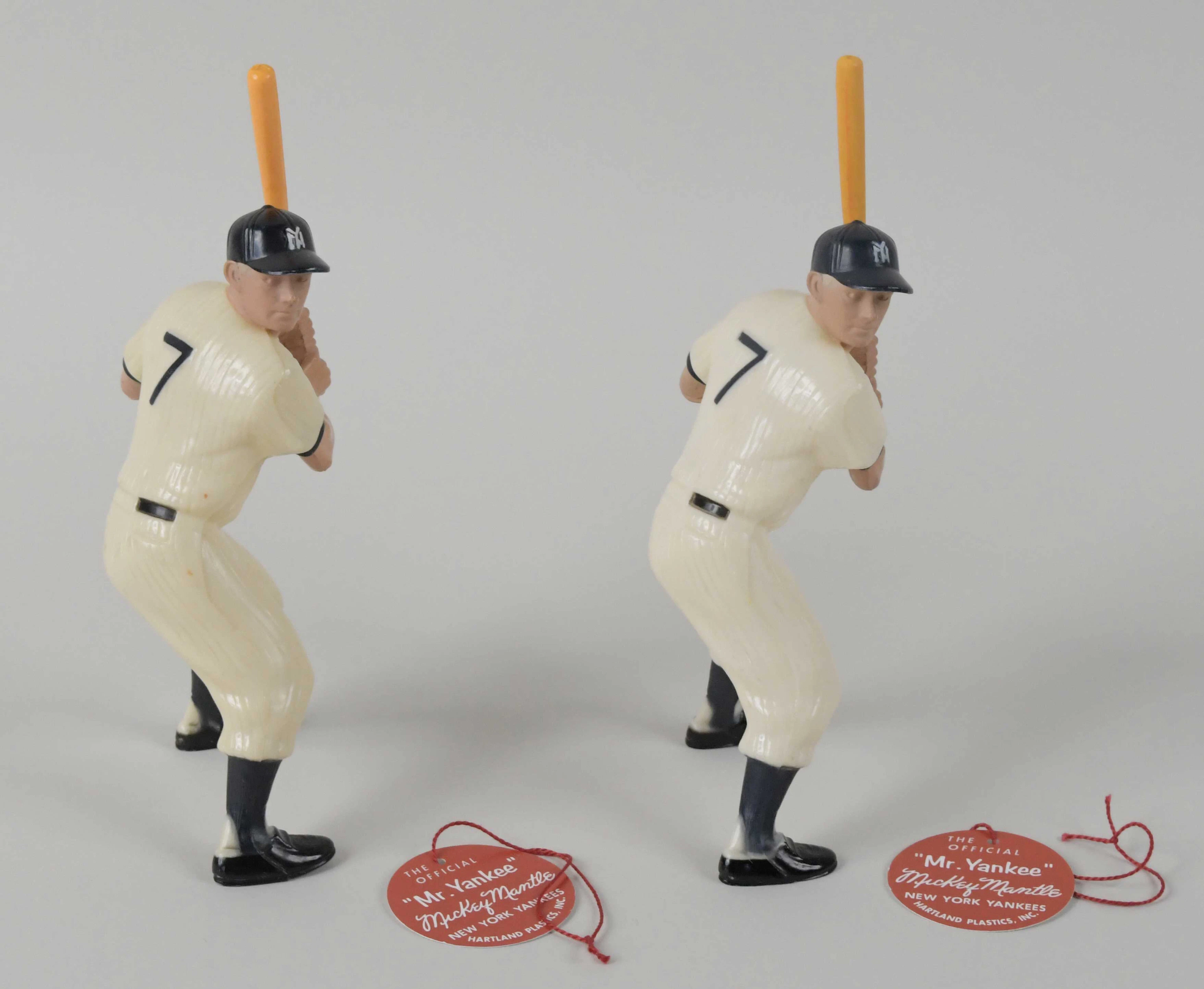 "Pair of Mickey Mantle Hartland statues
