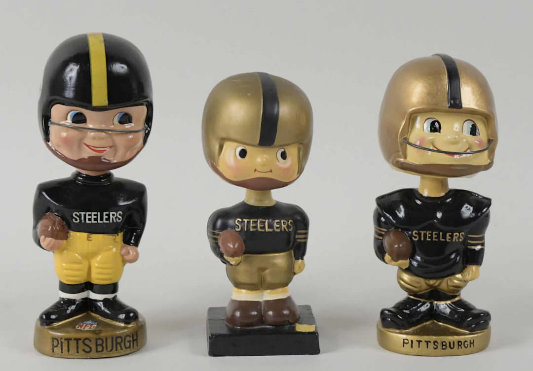 "Lot of (3) Pittsburgh Steelers bobbleheads