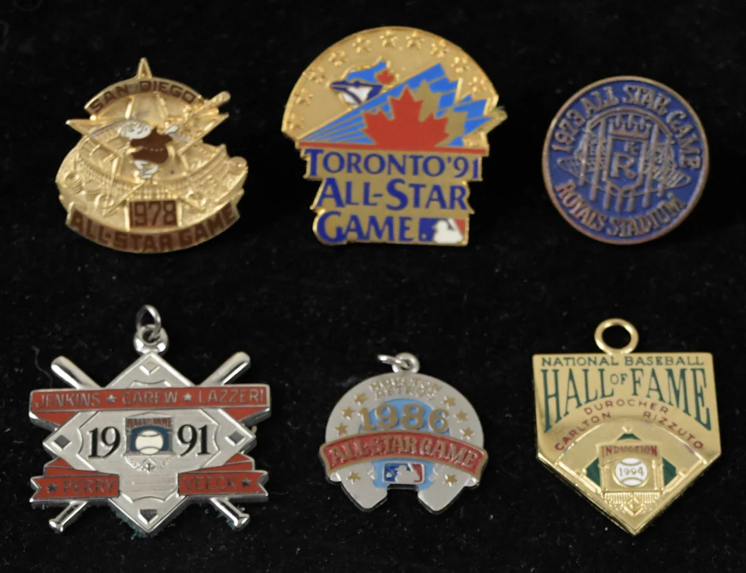Lot of (13) 1969-1994 All-Star Game and Hall of Fame...