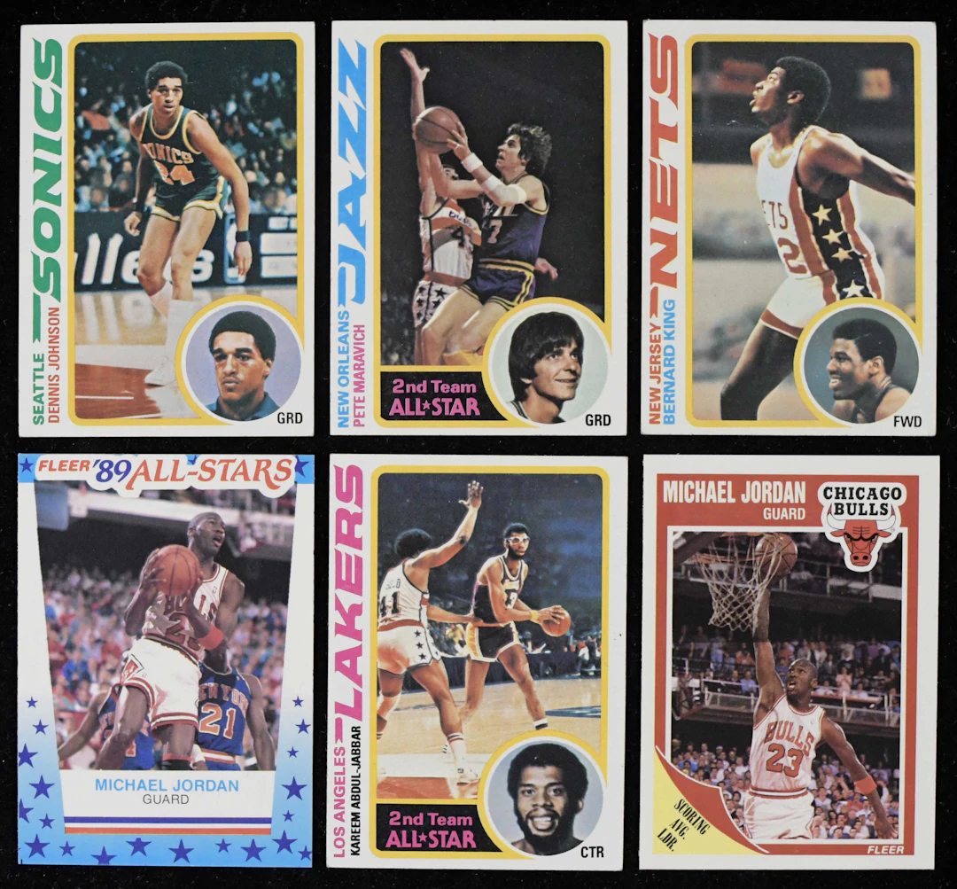 "1978-79 Topps and 1989-90 Fleer (with Stickers) Basketball card sets (VG-NM/MT)