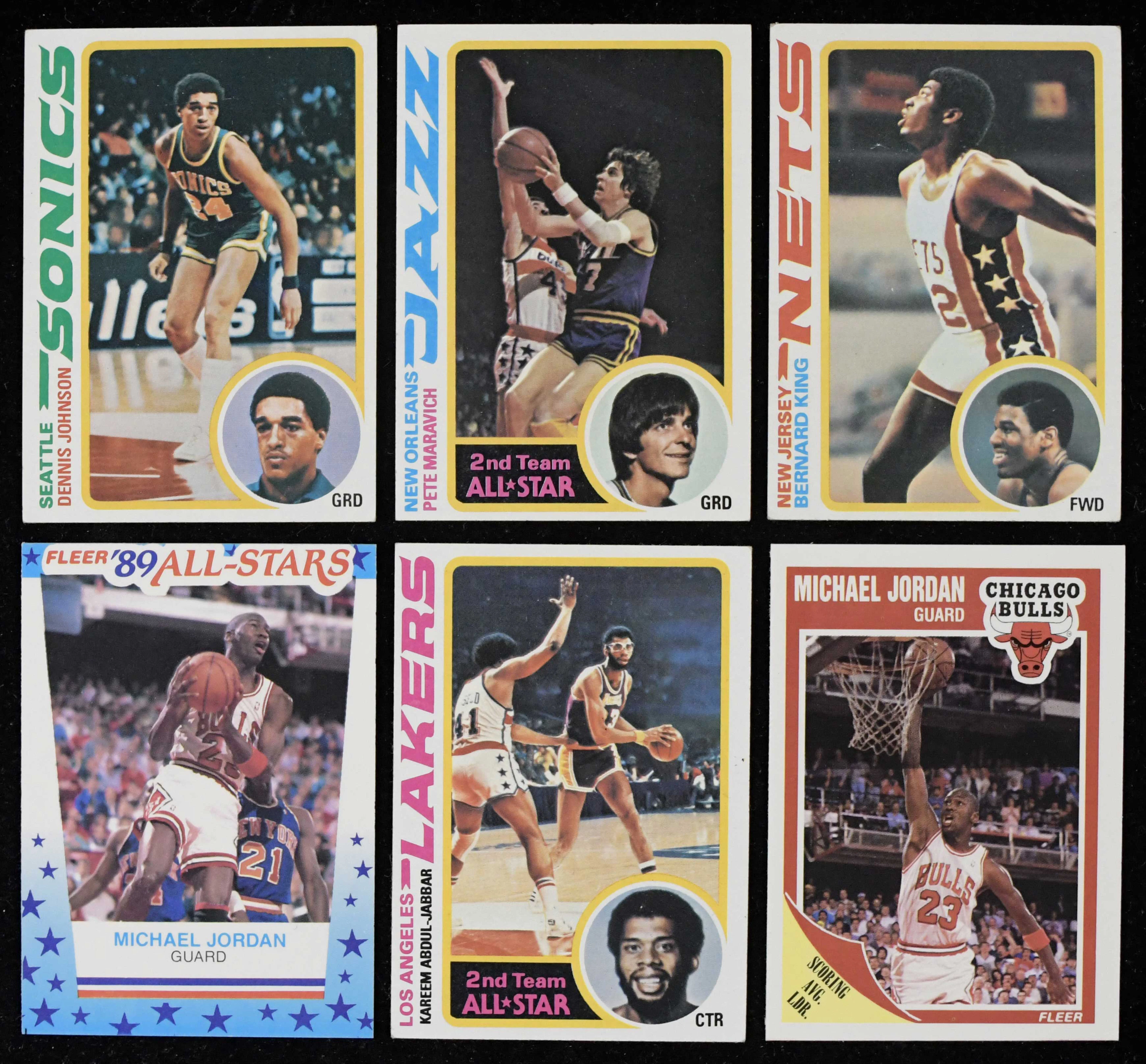 "1978-79 Topps and 1989-90 Fleer (with Stickers) Basketball card sets (VG-NM/MT)