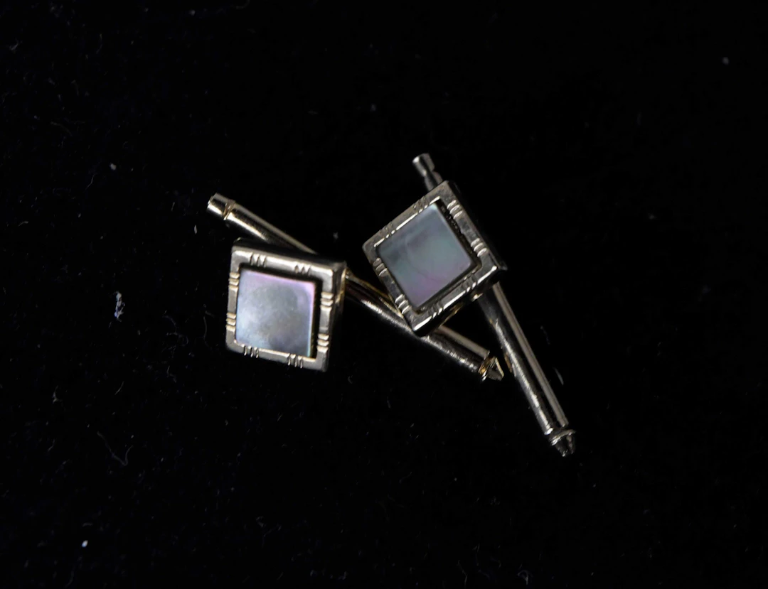 "Willie Mays' personal cufflinks with signed baseball...