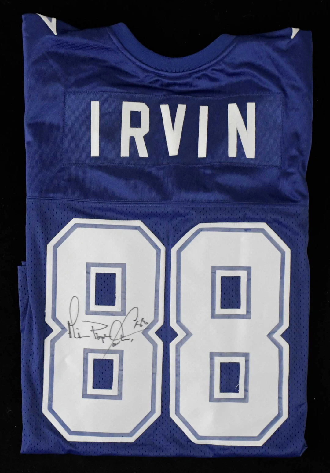 "Michael ""Playmaker"" Irvin signed Dallas Cowboys jersey (NM)