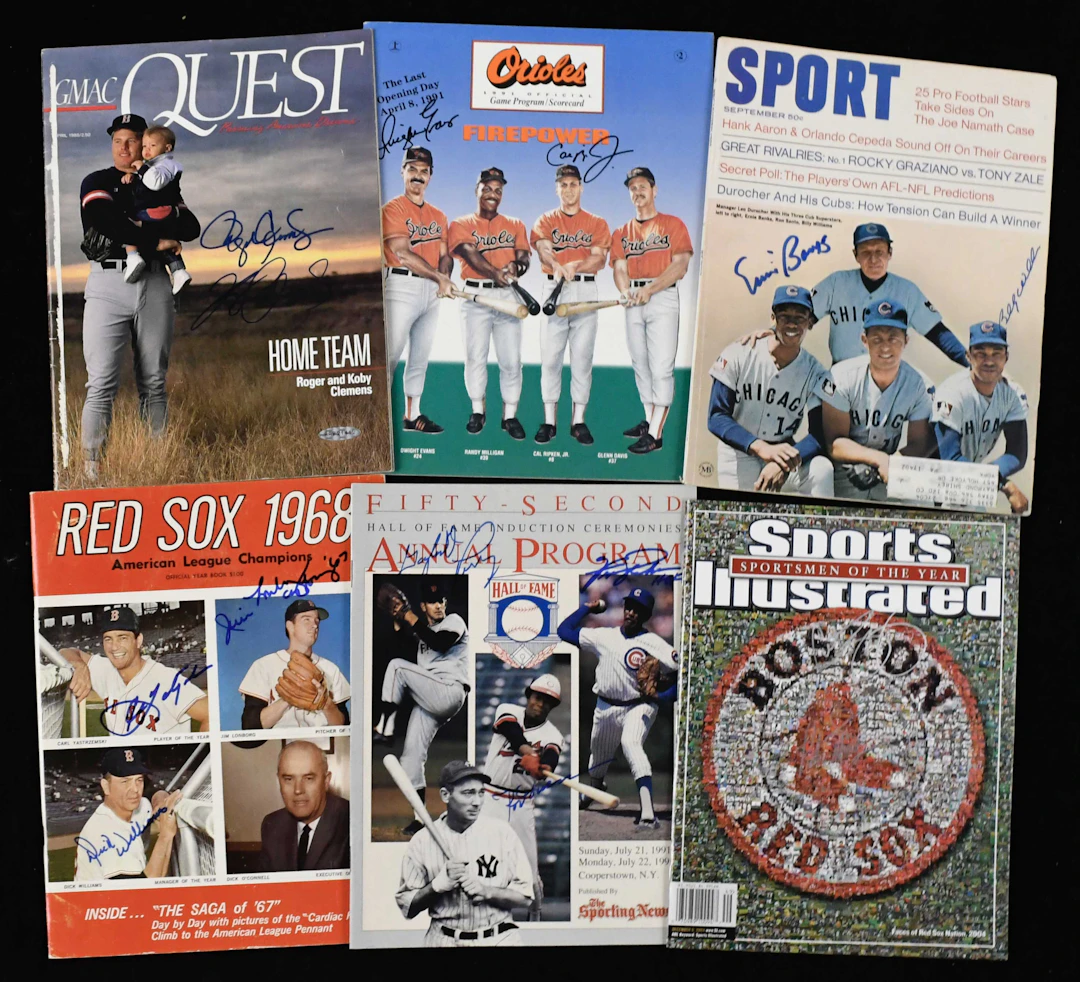 "Lot of (7) autographed publications