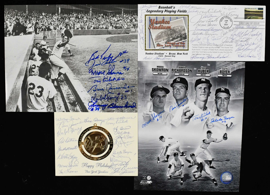 "Early 1960s Championship era Yankees team/multi signed...