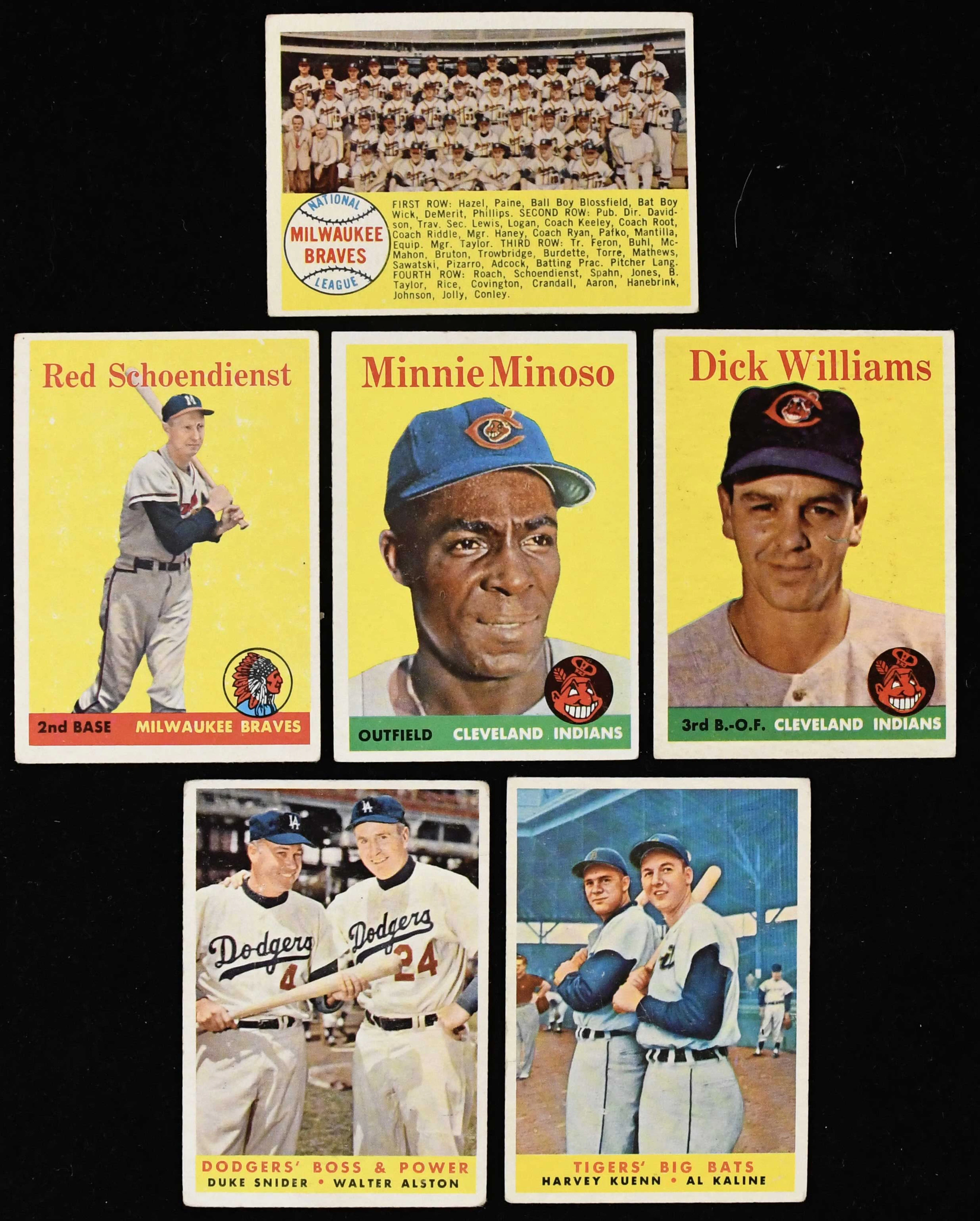"Lot of (204) 1958 Topps Baseball cards (PR-EX)