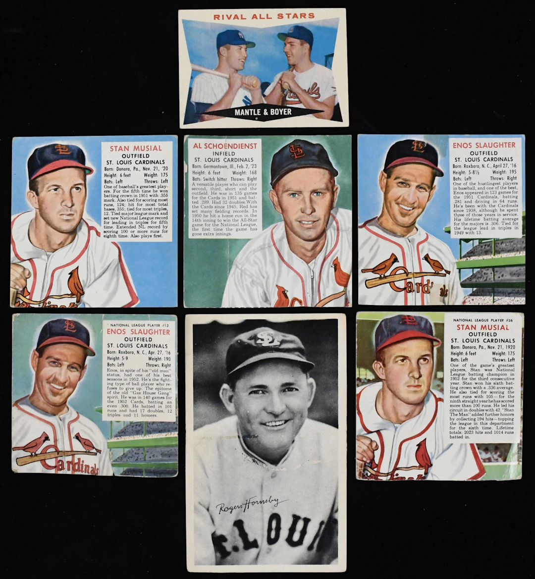 "Lot of (11) HOFers baseball cards from 1936-1963 (PR-EX)