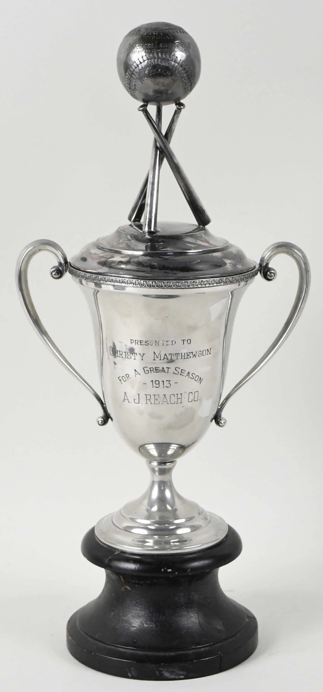 "c.1910s Reach figural trophy topper with period trophy...