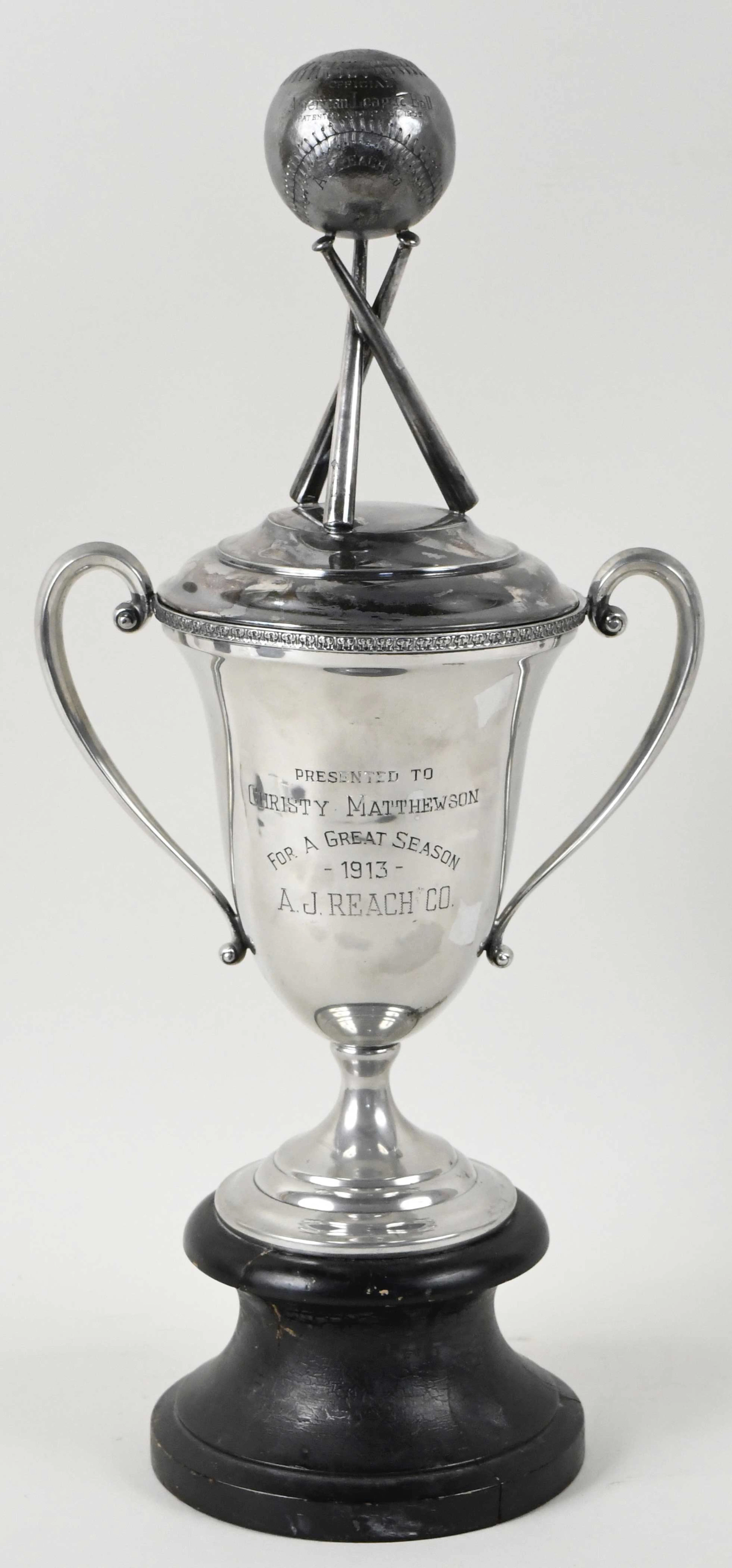 "c.1910s Reach figural trophy topper with period trophy...