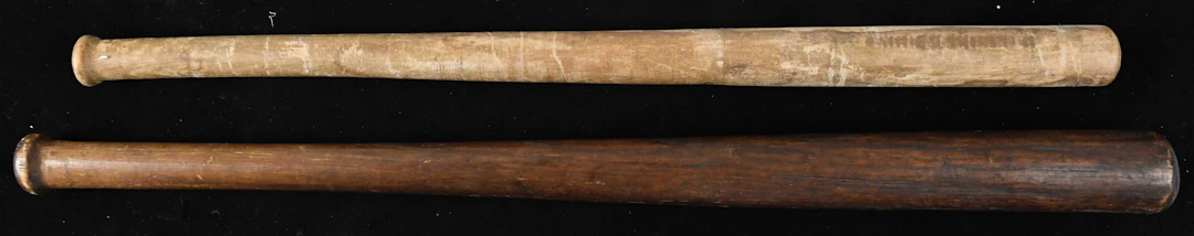 "Lot of (2) vintage handmade bats (GD-VG)