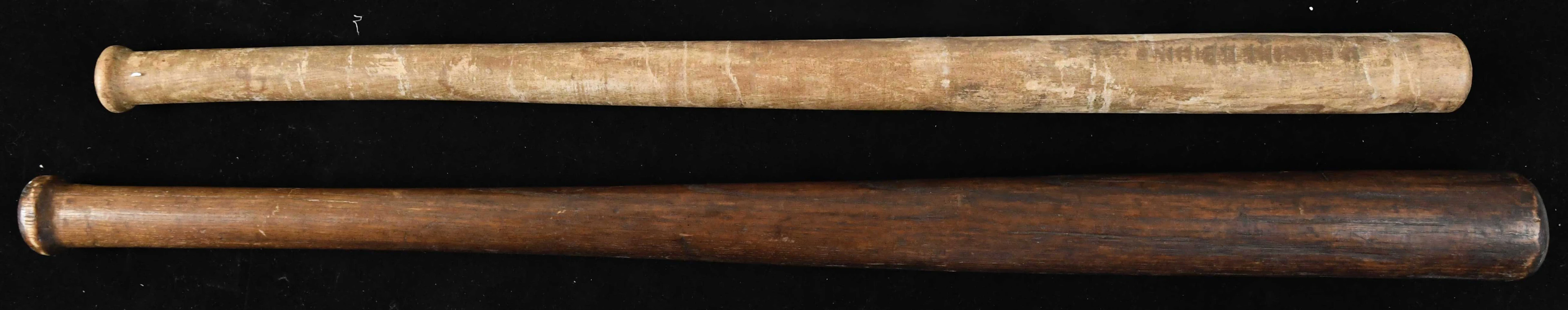 "Lot of (2) vintage handmade bats (GD-VG)