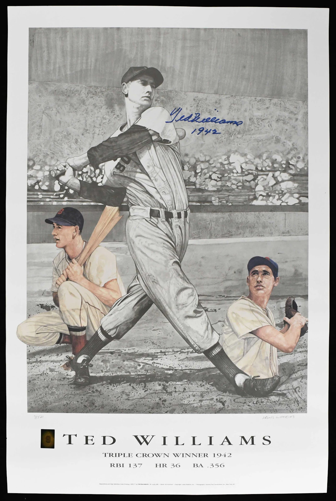 "Ted Williams signed & inscribed limited edition Lewis...