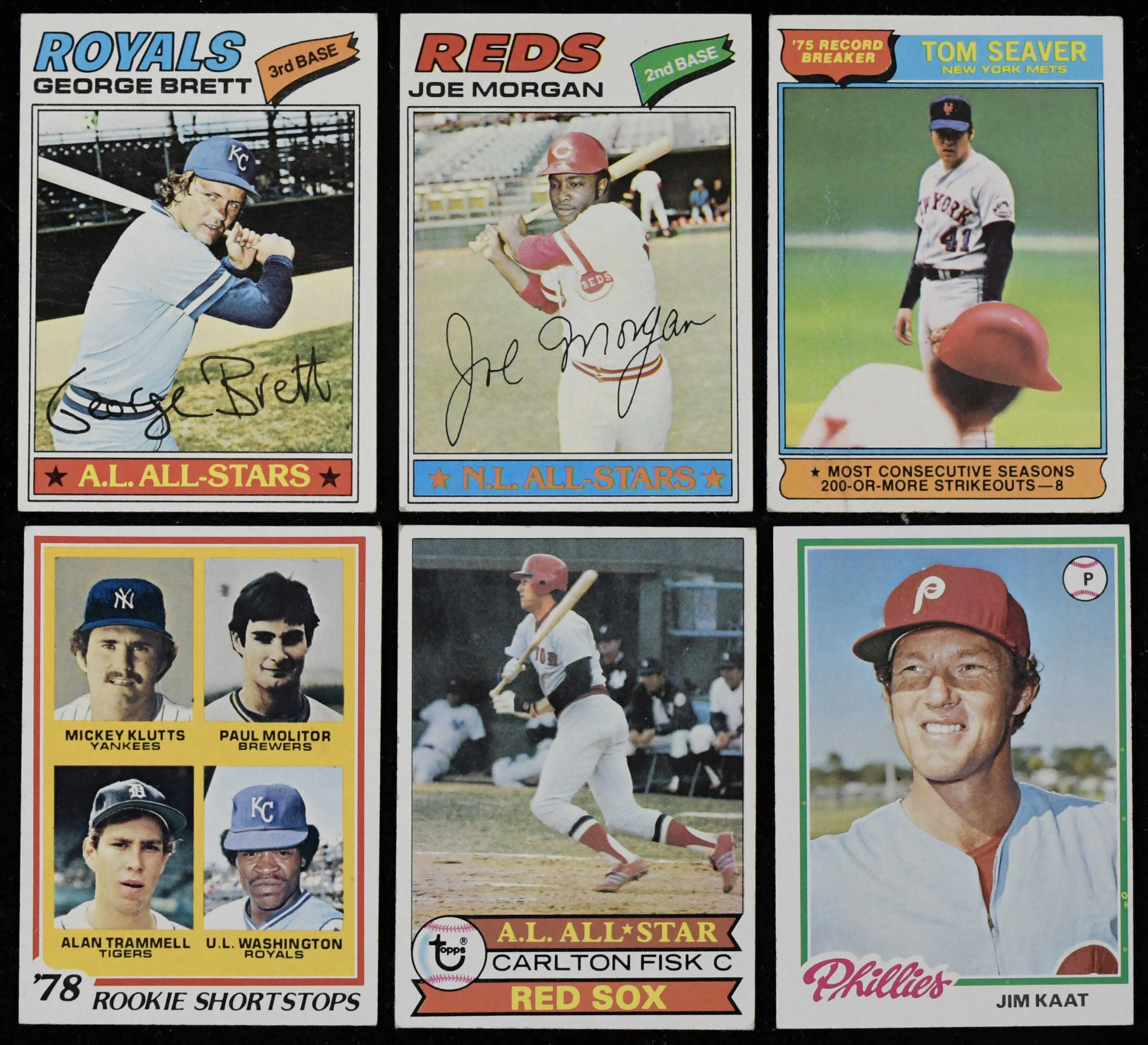 "Lot of (1,100) different Topps Baseball cards from 1976-1979 (GD-NM)