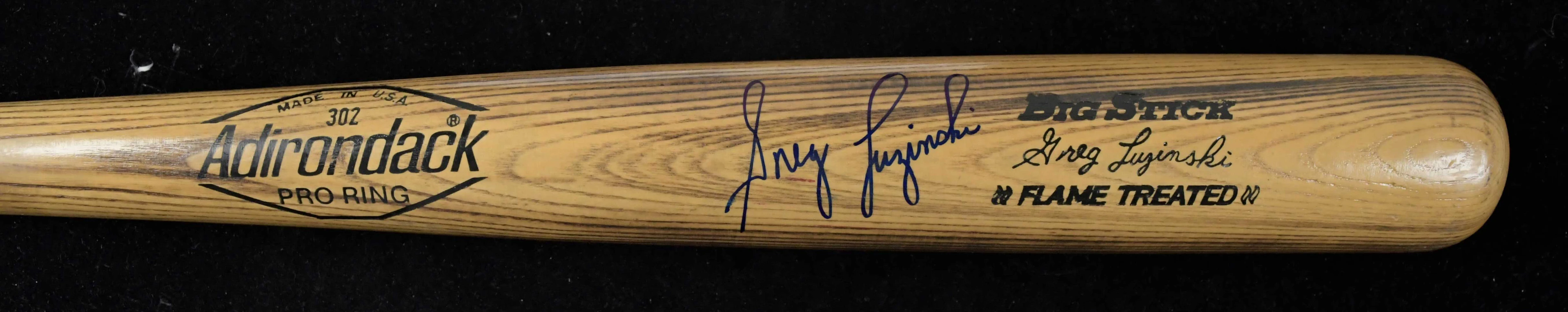 "Greg Luzinski signed professional model baseball bat